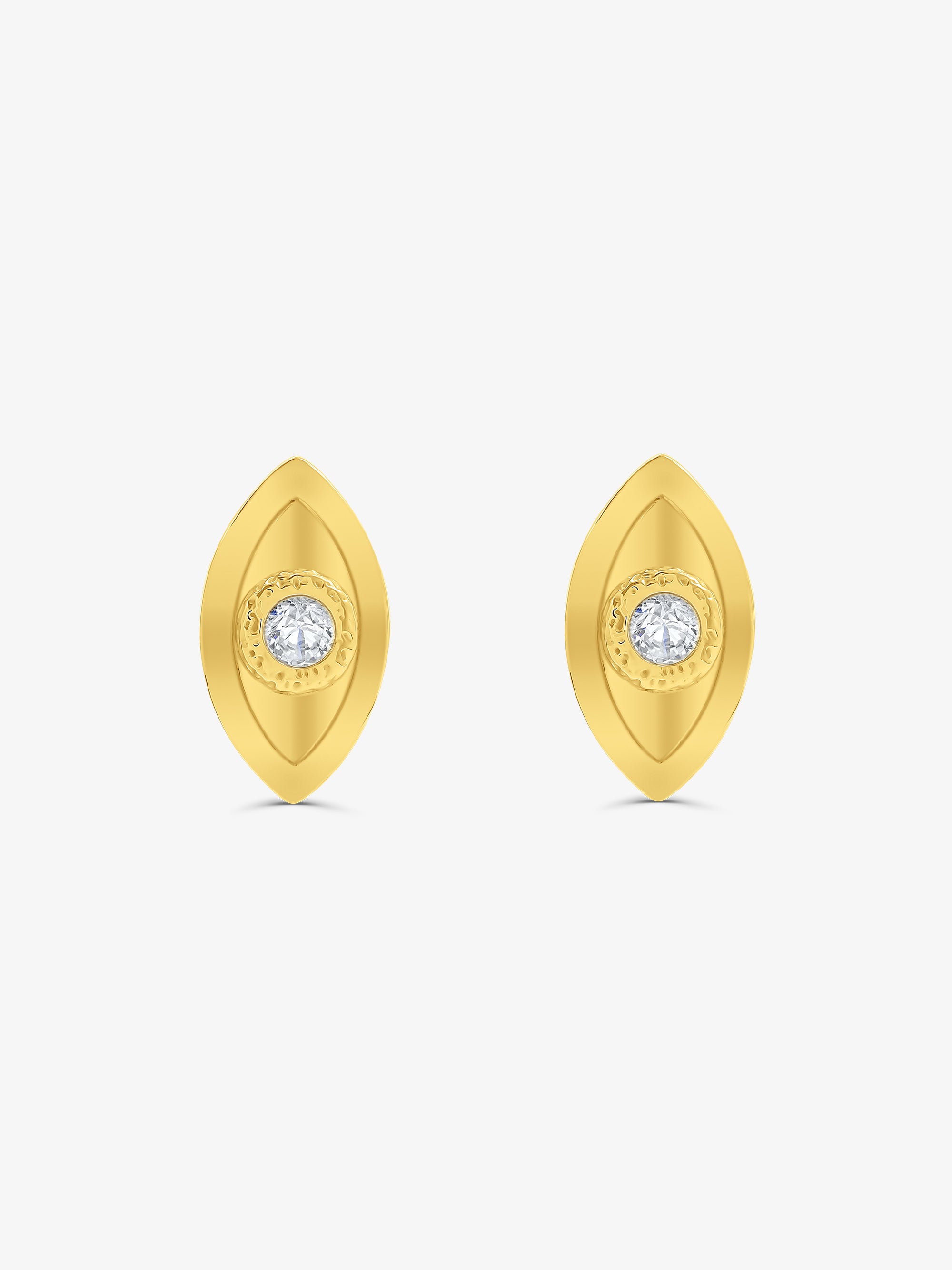 Evil Eye Inverted Stud Earrings