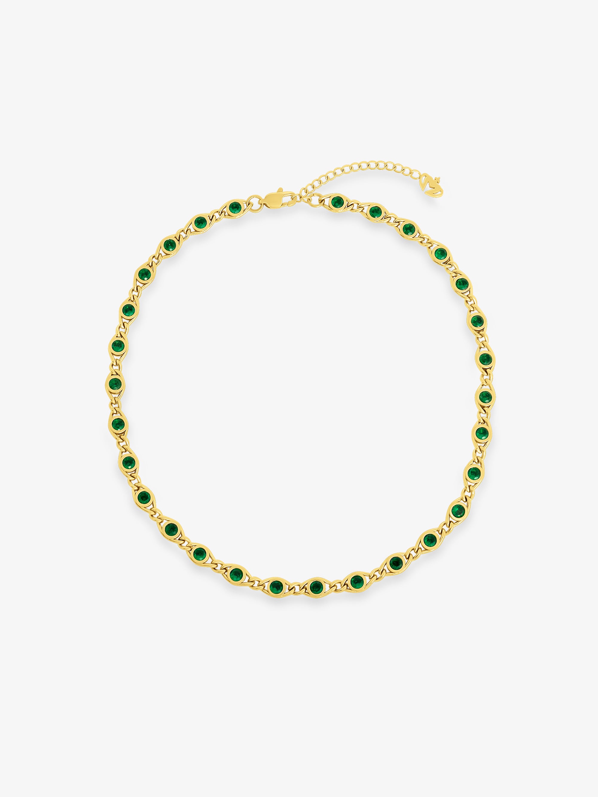 Eye Zirconia Necklace