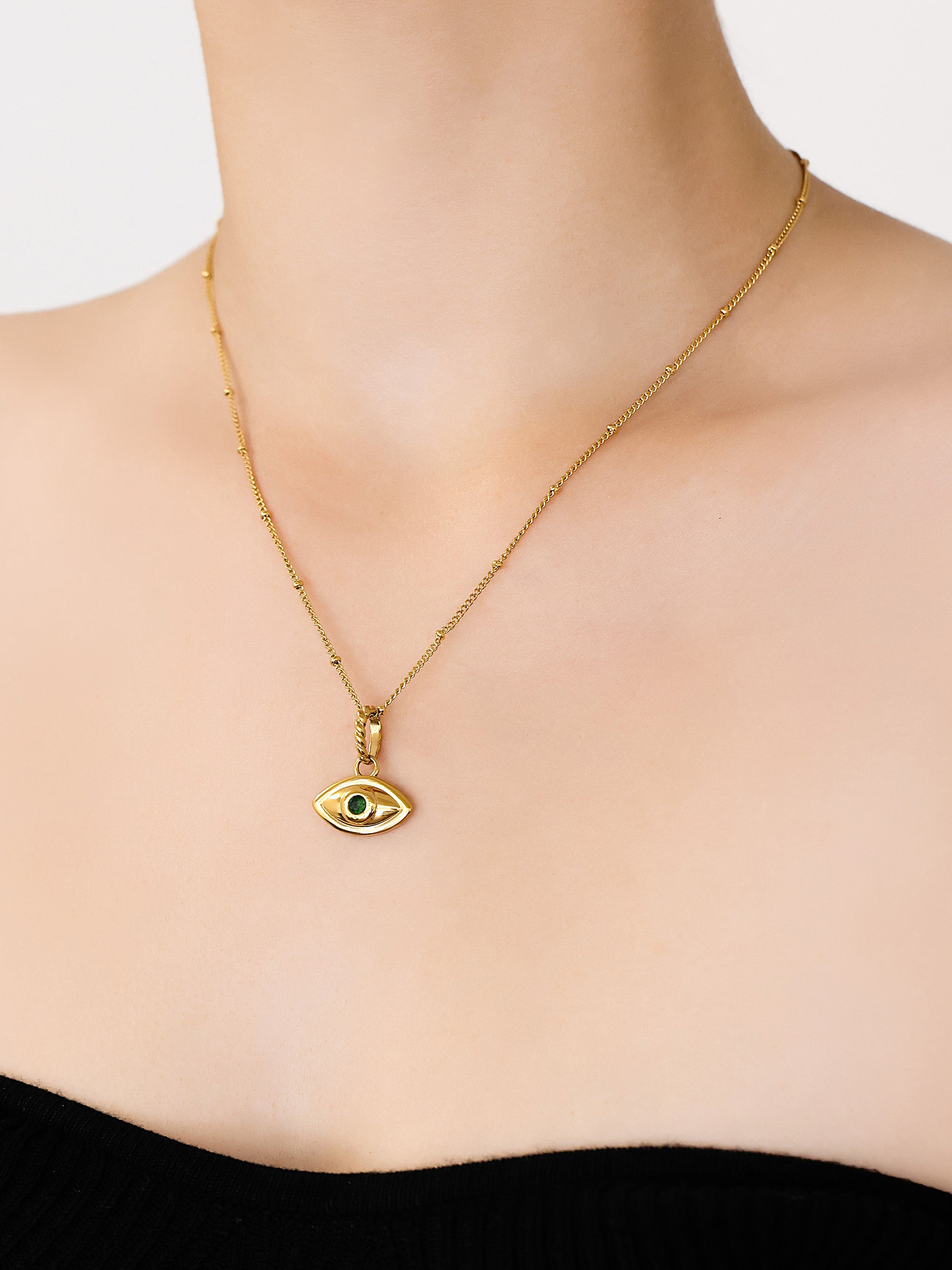 Mini Evil Eye Amulet Green