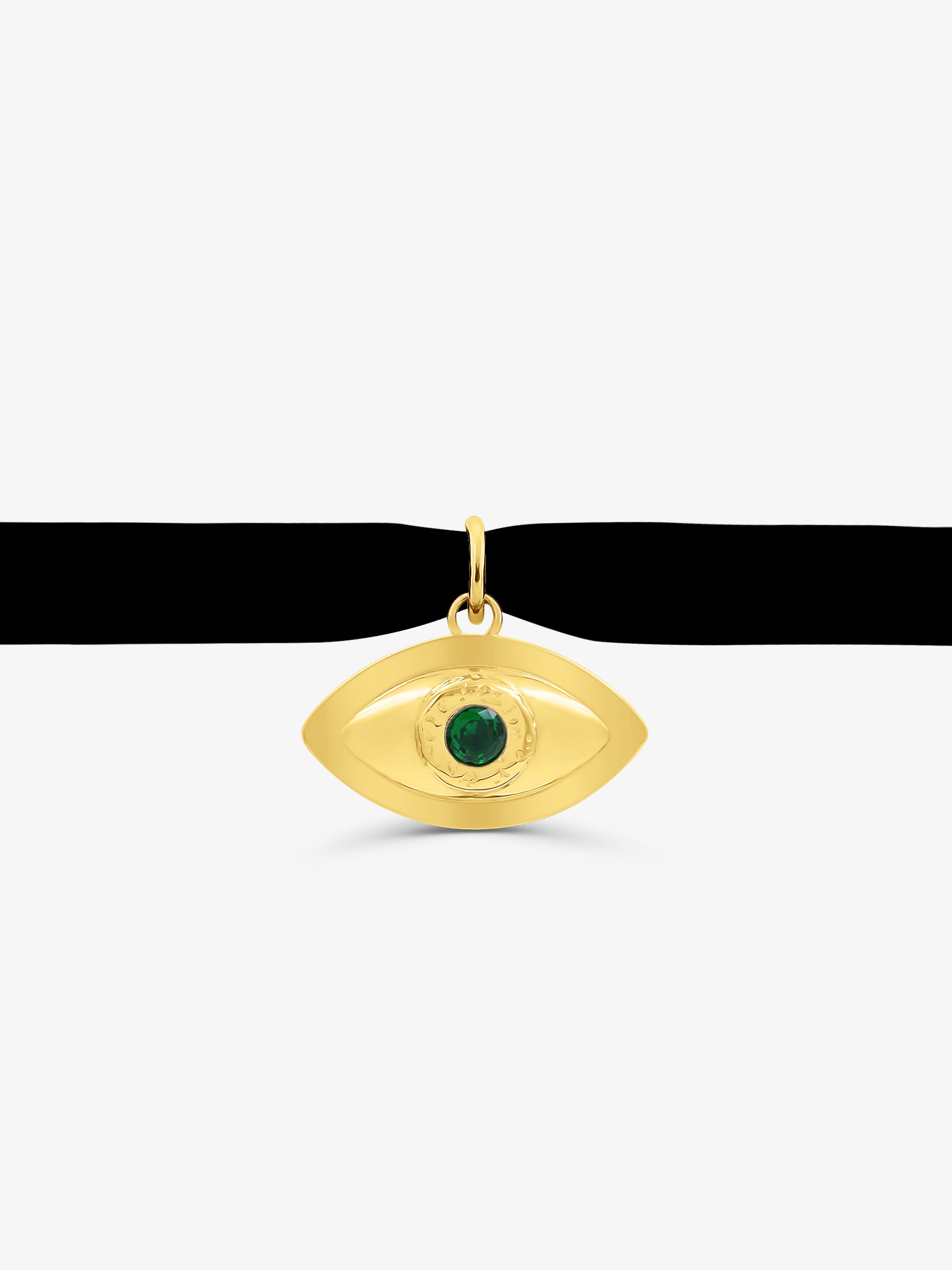 Evil Eye Green Choker