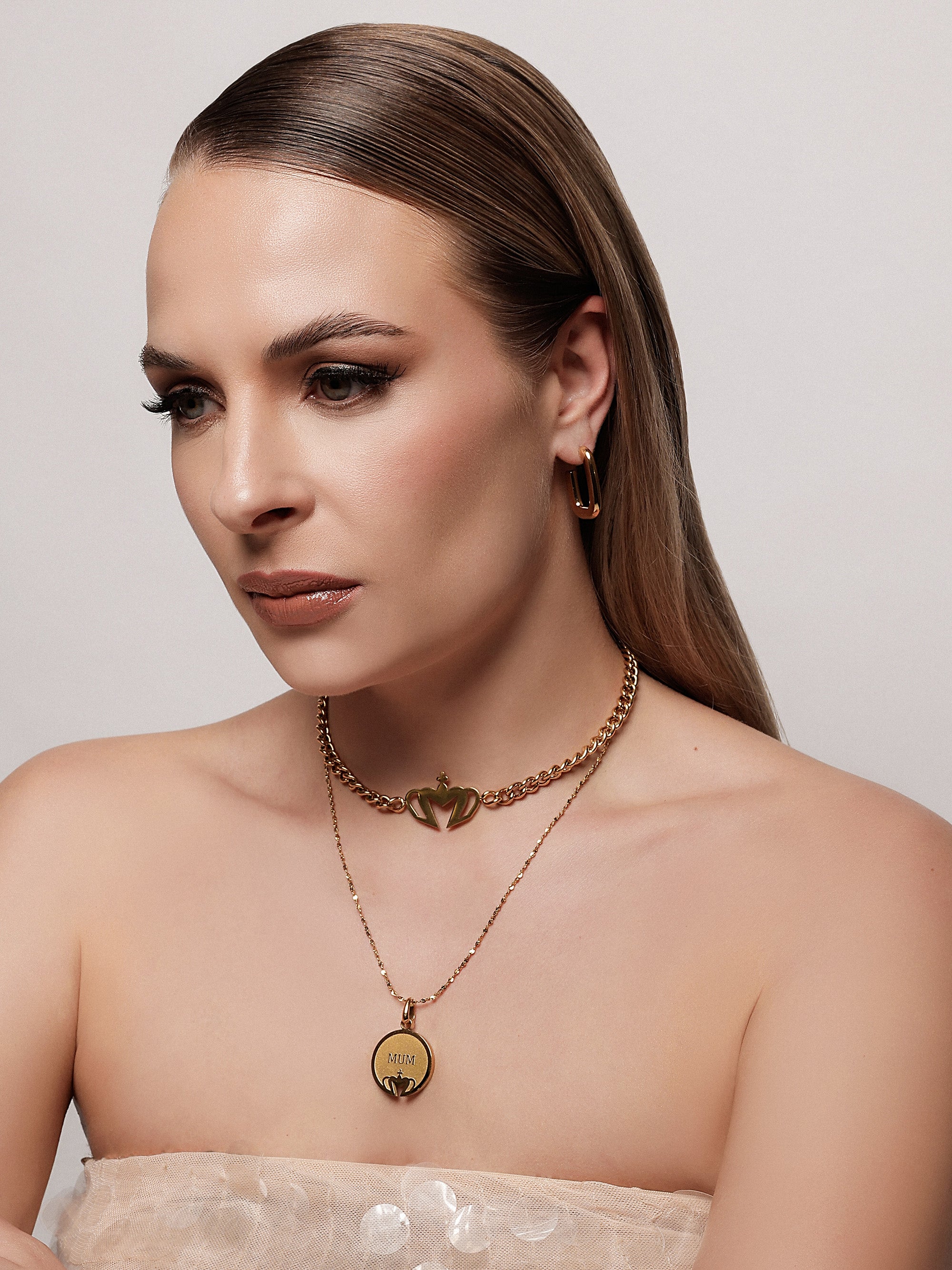 Lau Oval Stud Earrings