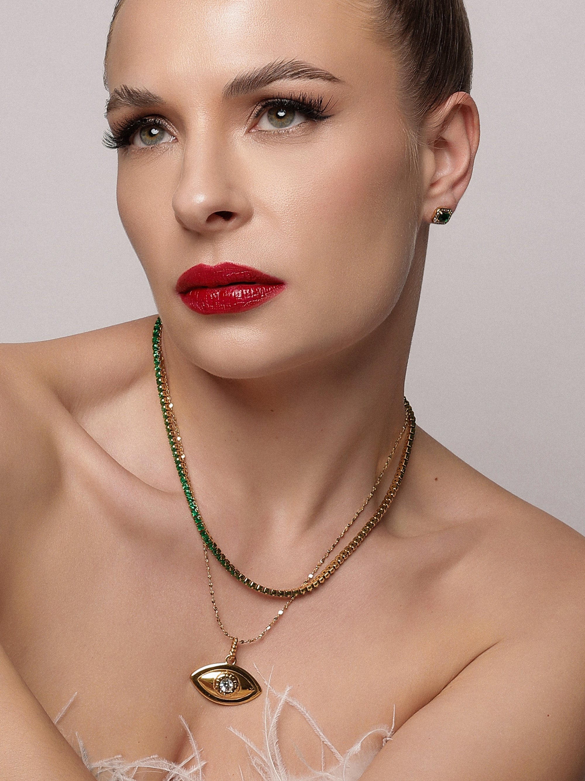 Dora Emerald Zirconia Necklace