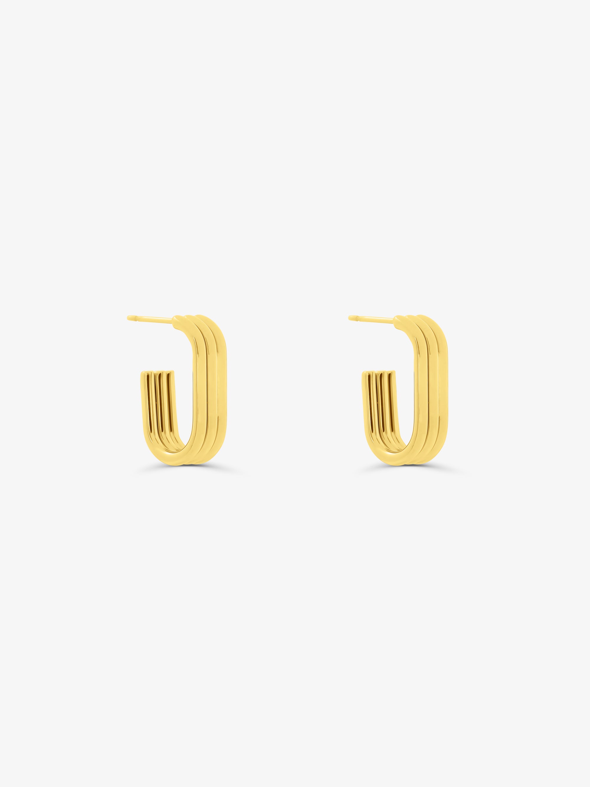 Loa Ribbed Stud Earrings