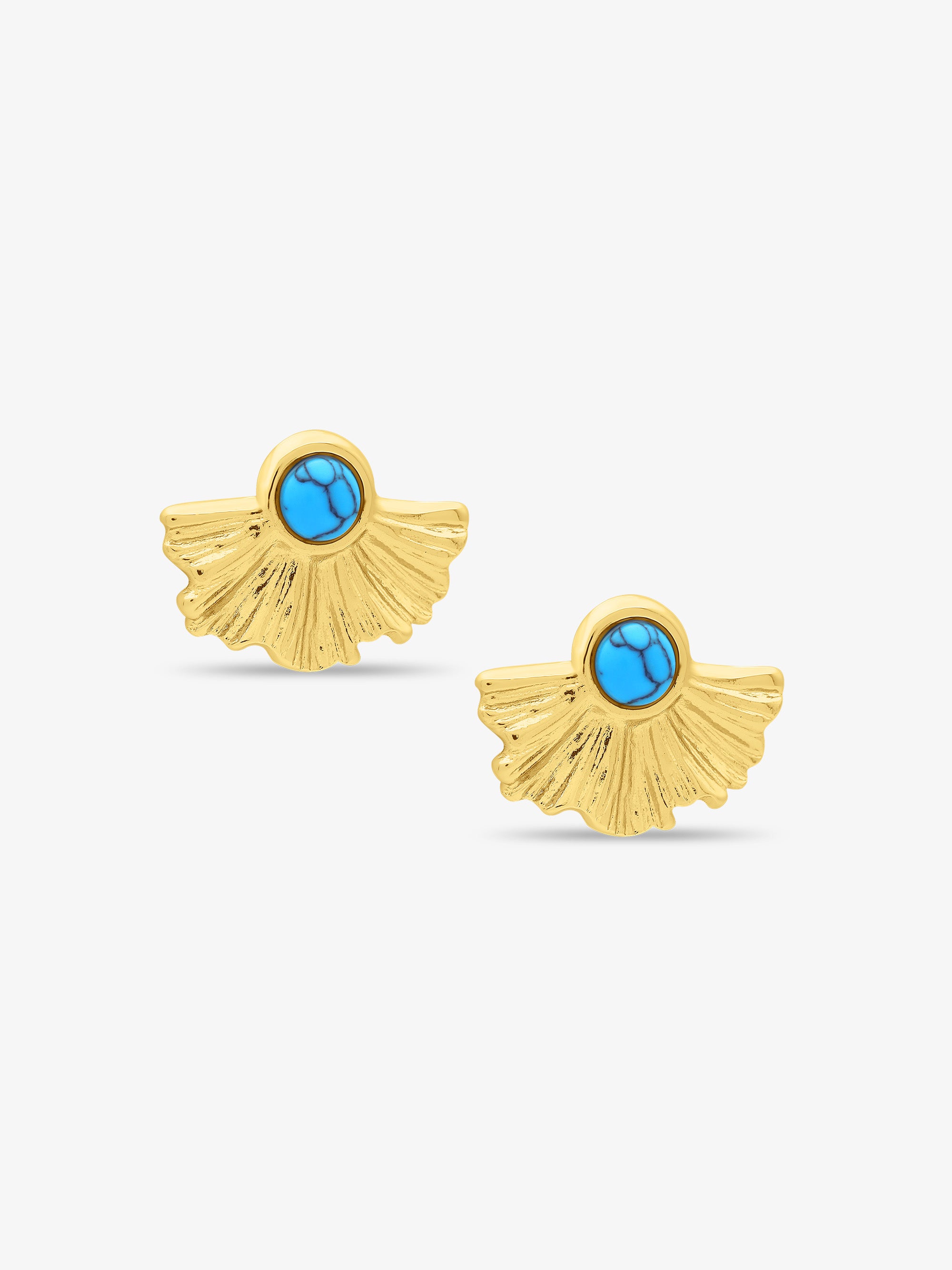 Azur Fan Stud Earrings - PREORDER