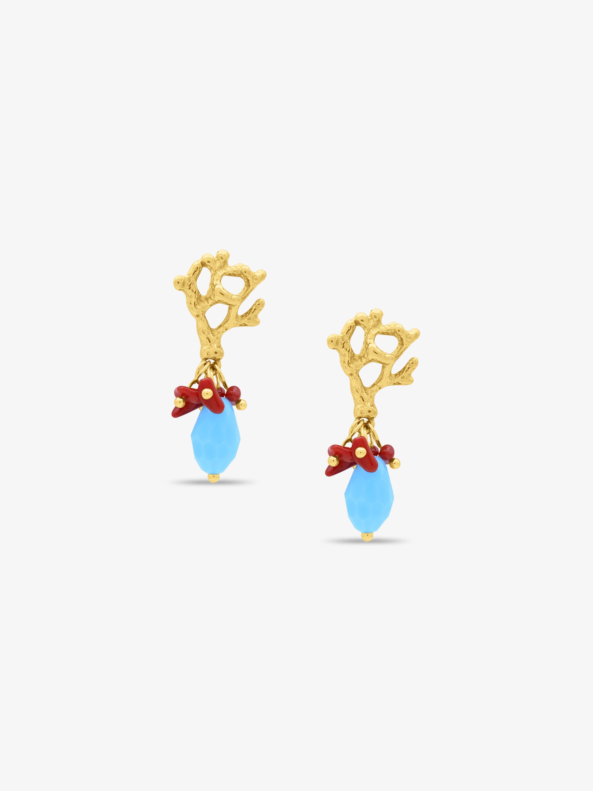 Alba Coral Earrings - PREORDER