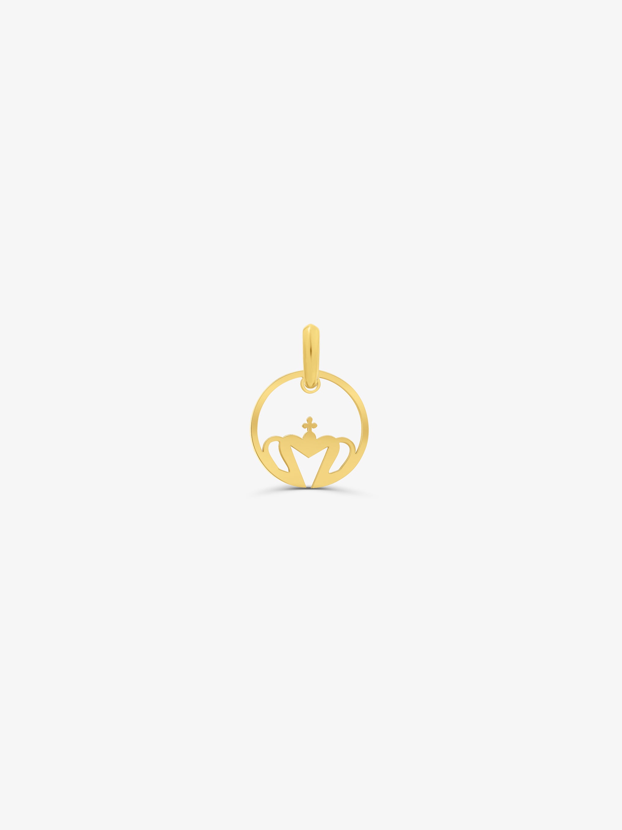 Mini Crown Hoop Pendant