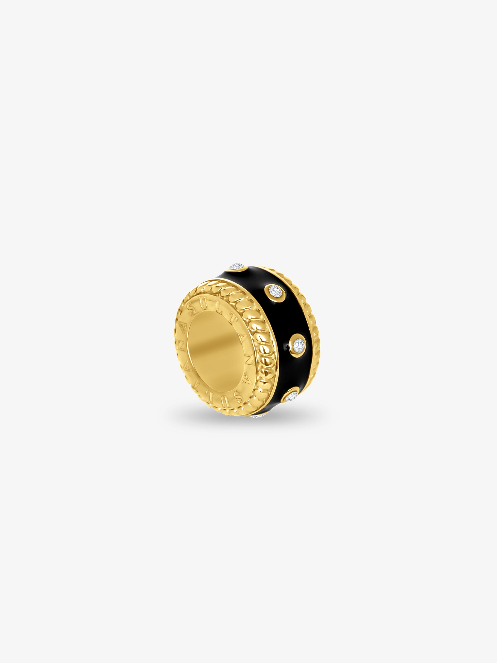 Cable Zirconia Ring Pendant