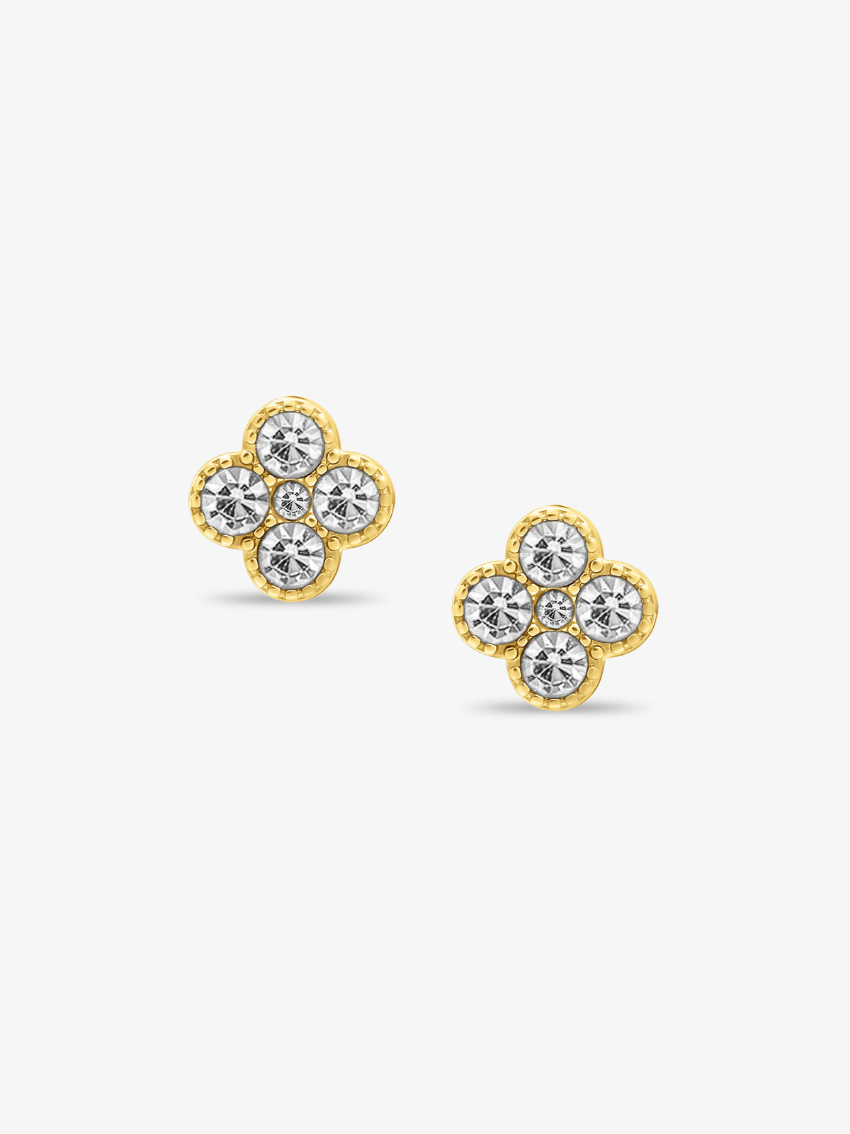 Elise Gold CZ Earrings
