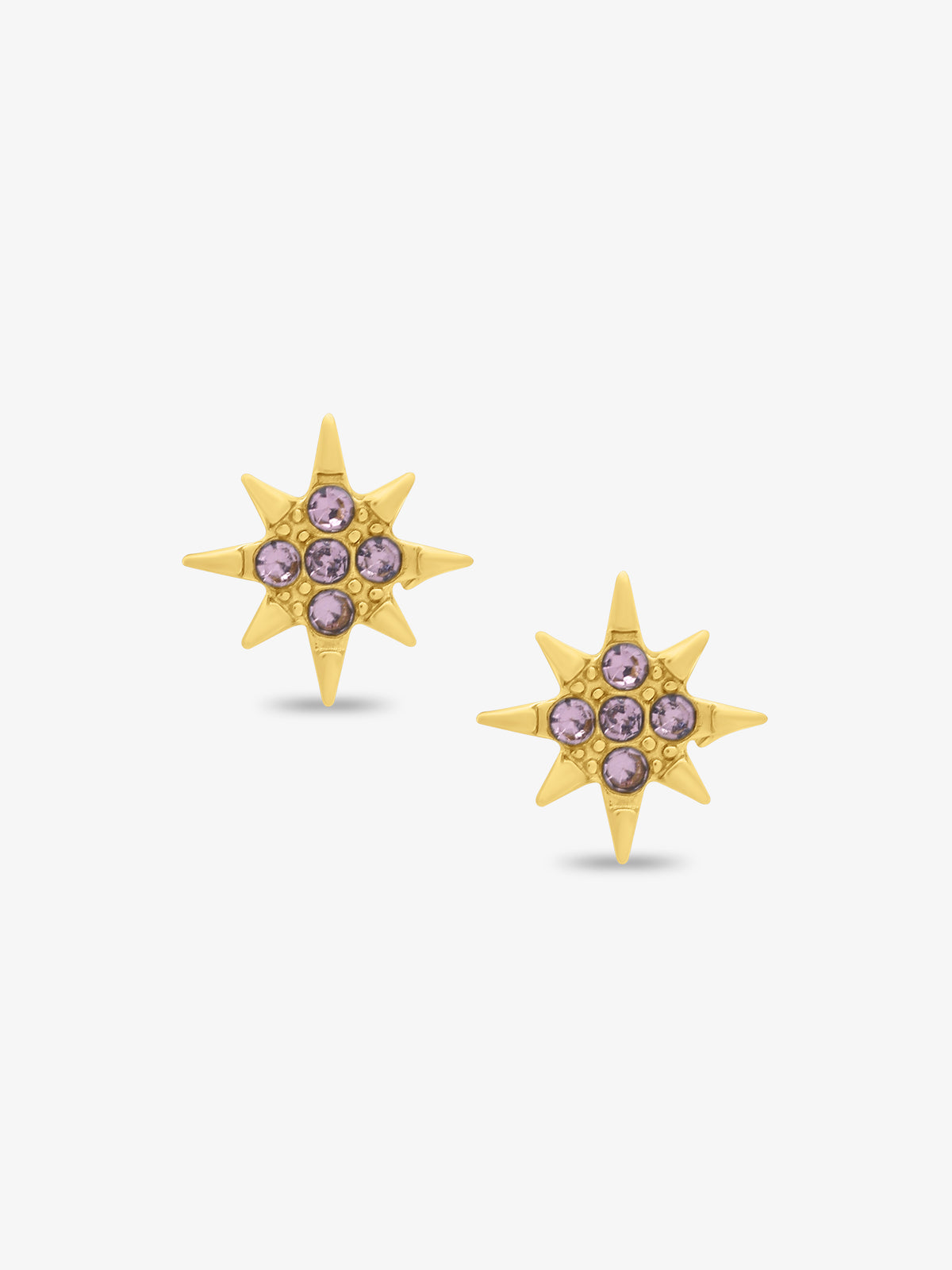 Petite Lilac Starlight Stud Earrings