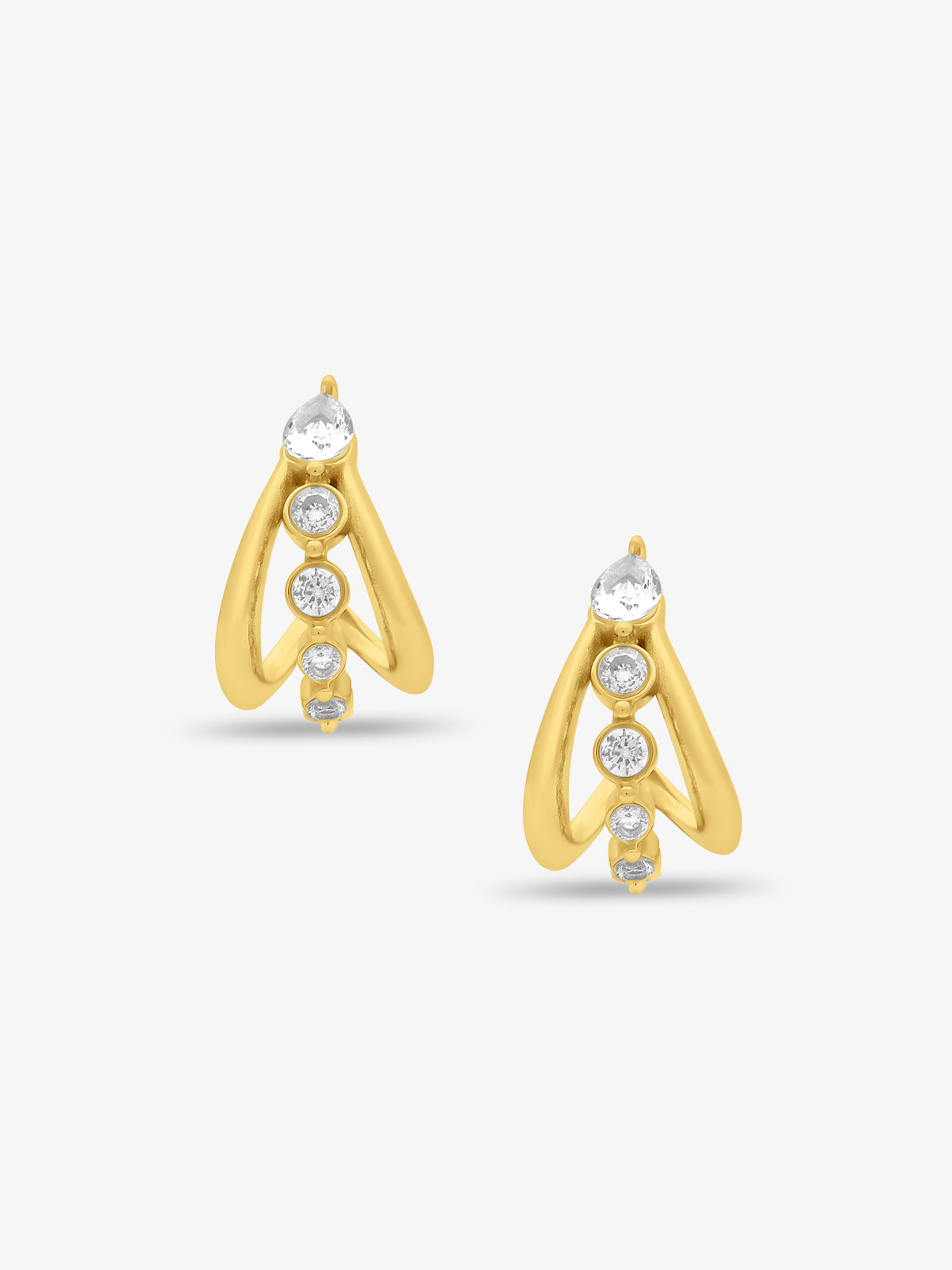 Dorothy CZ Hoop Earrings