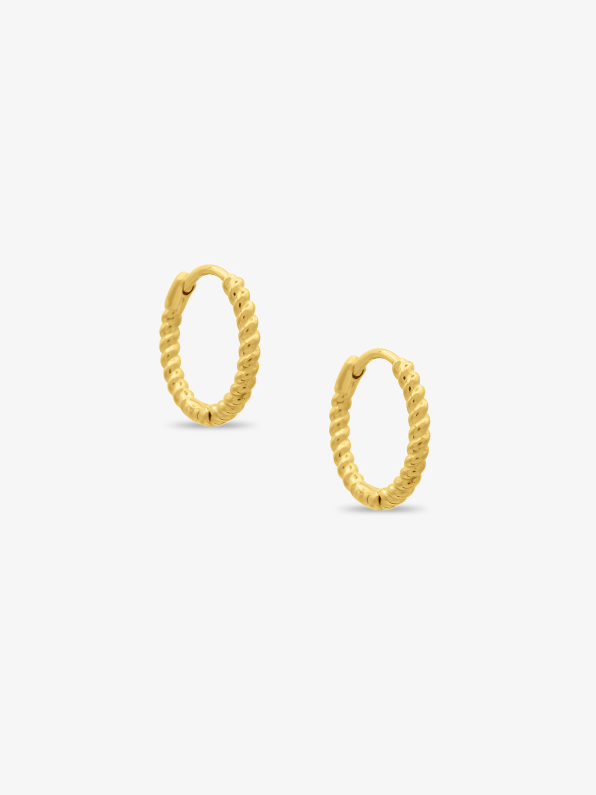 14mm Rope Hoop Earrings