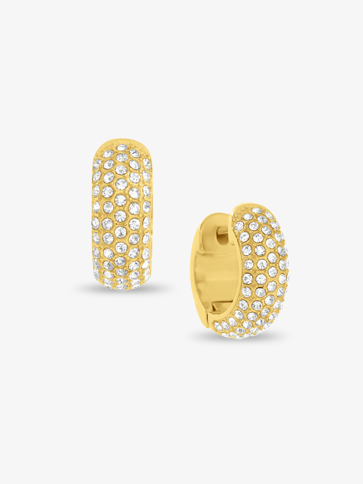 Mel Pave Hoop Earrings