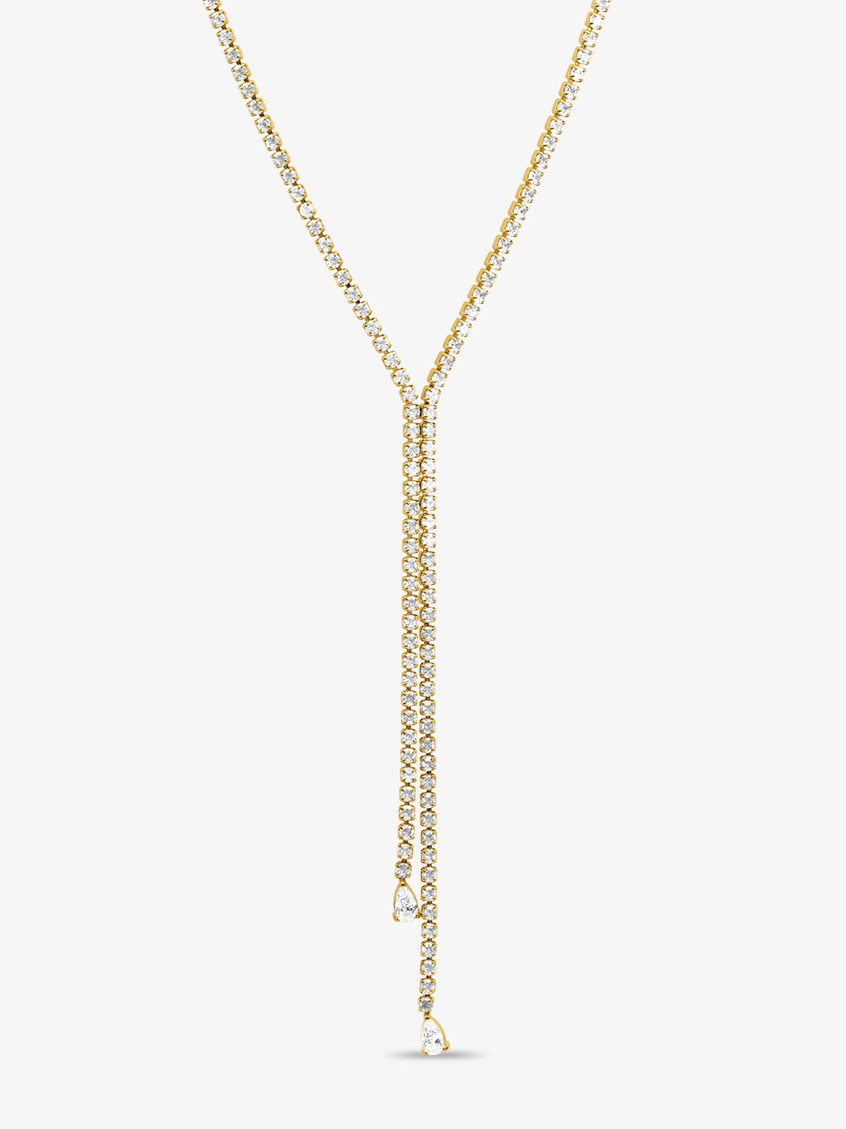 Mel CZ Drop Necklace