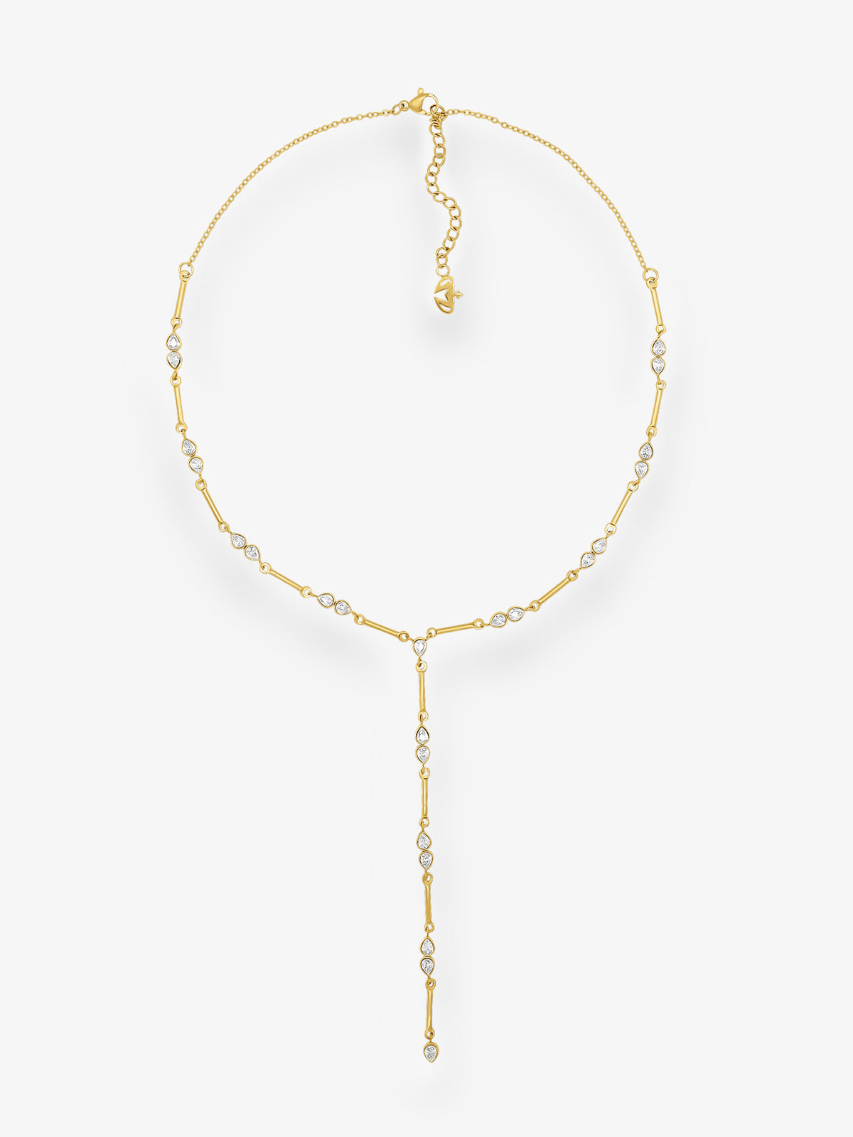 Valentina CZ Drop Necklace