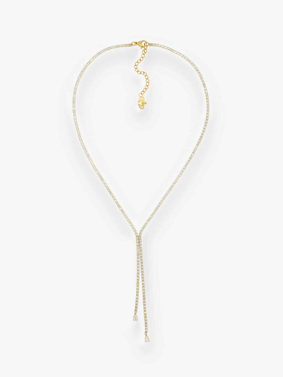 Mel CZ Drop Necklace