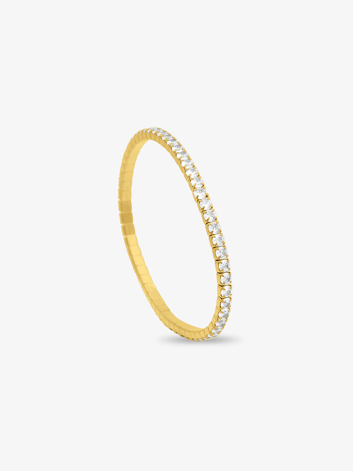 Elastic Tennis Gold Bracelet