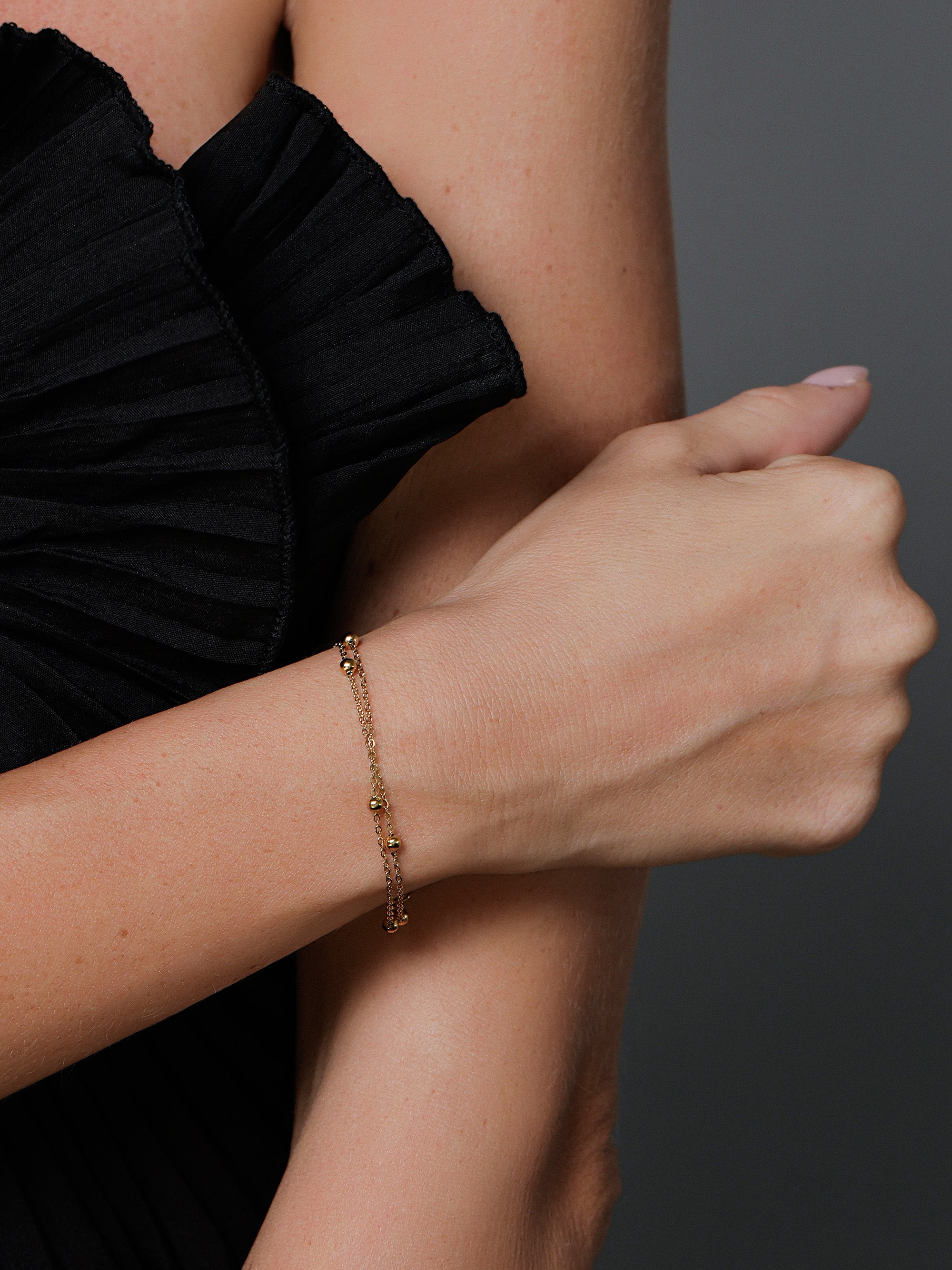 Double Ball Chain Bracelet