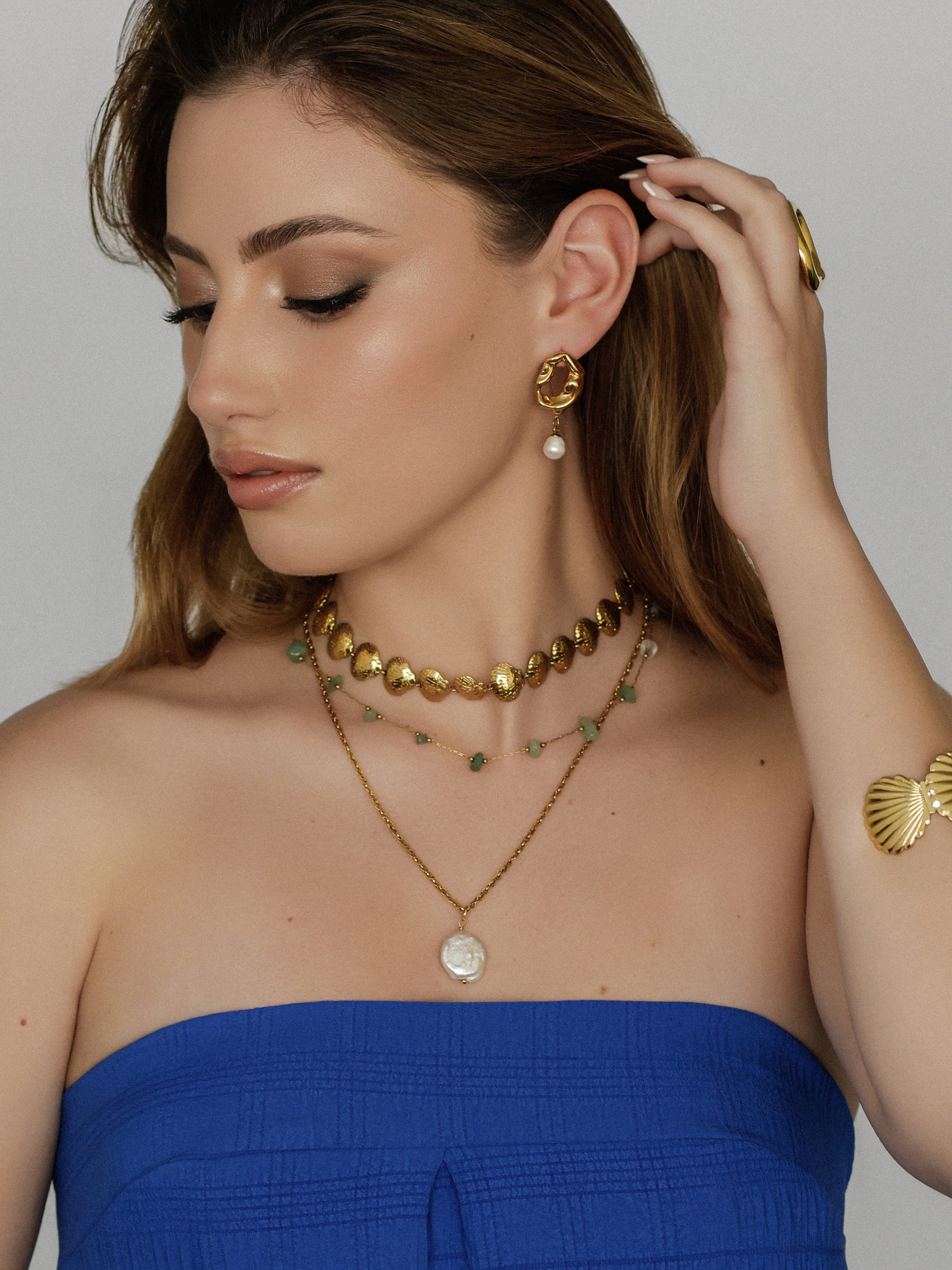 Baroque Fresh Water Pearl Earrings