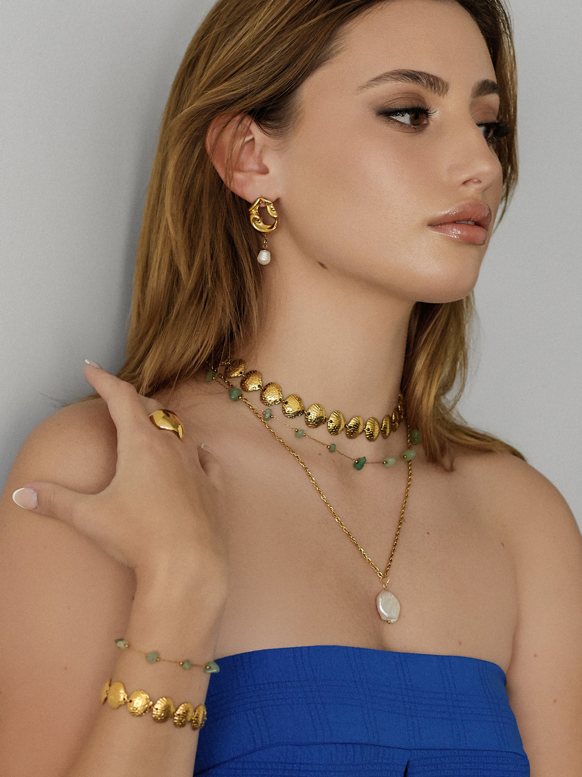 Baroque Fresh Water Pearl Earrings