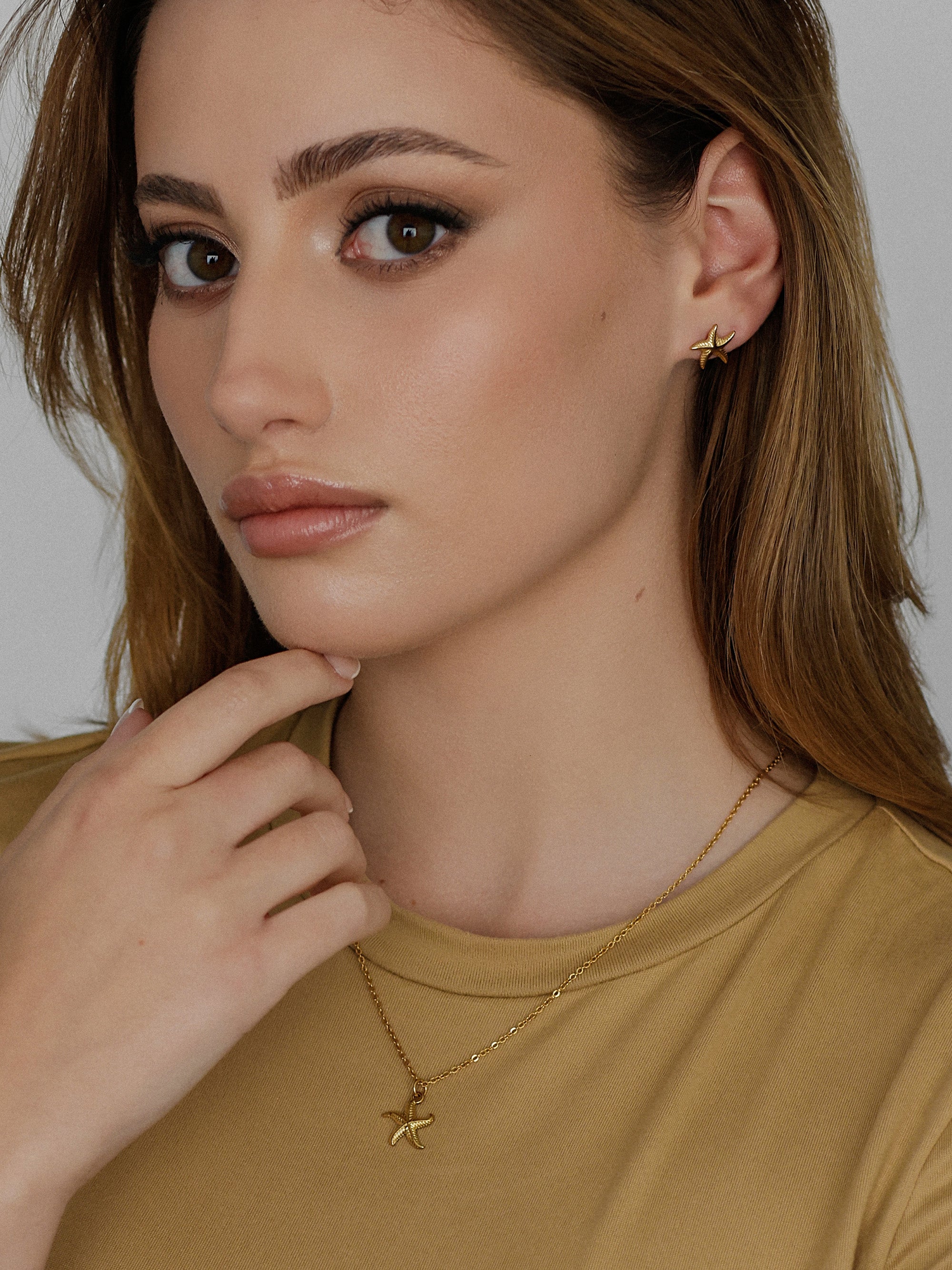 Mini Starfish Stud Earrings