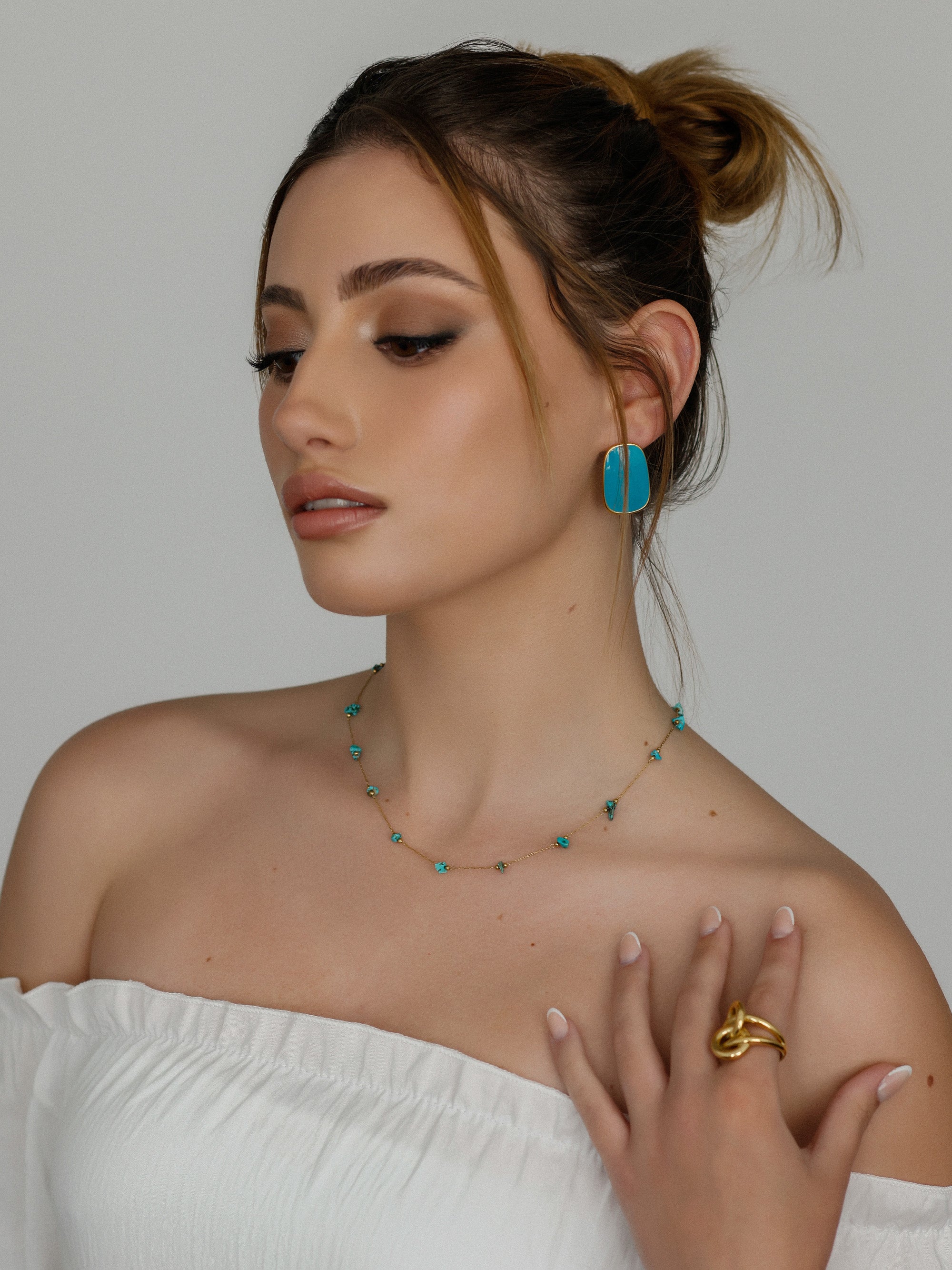 Turquoise Stone Necklace