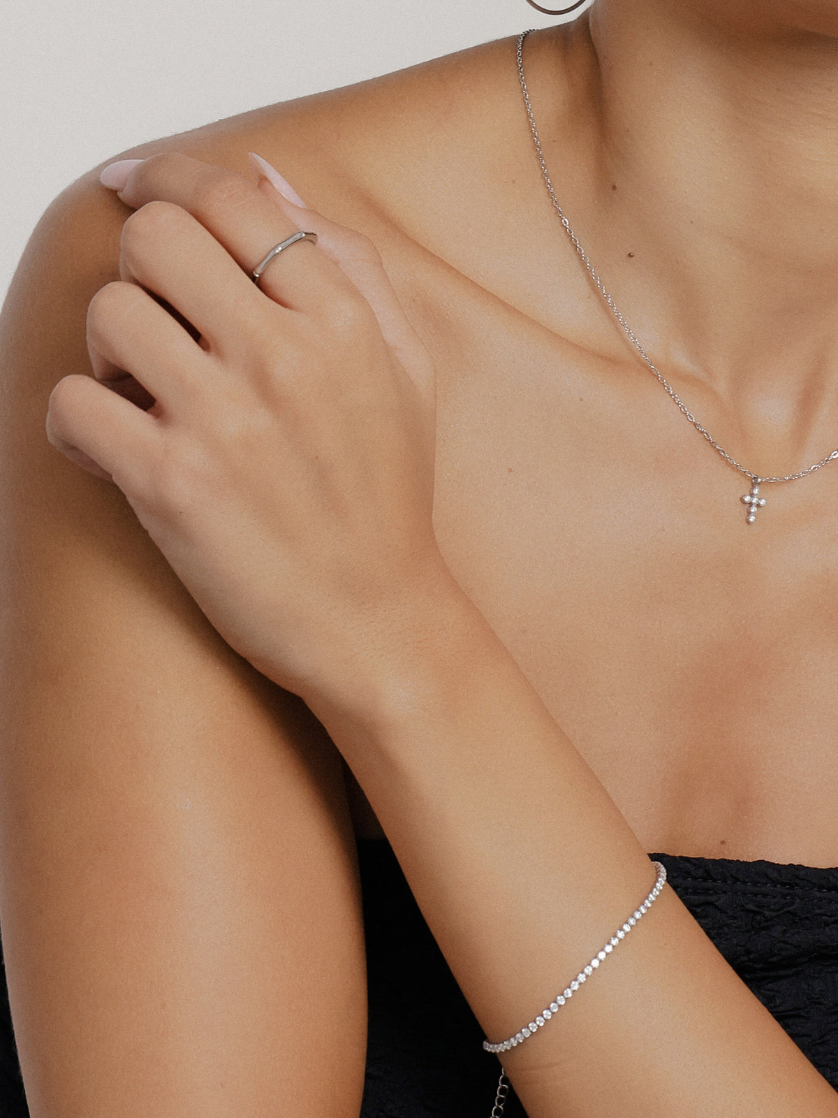 Petite Bamboo Silver Ring