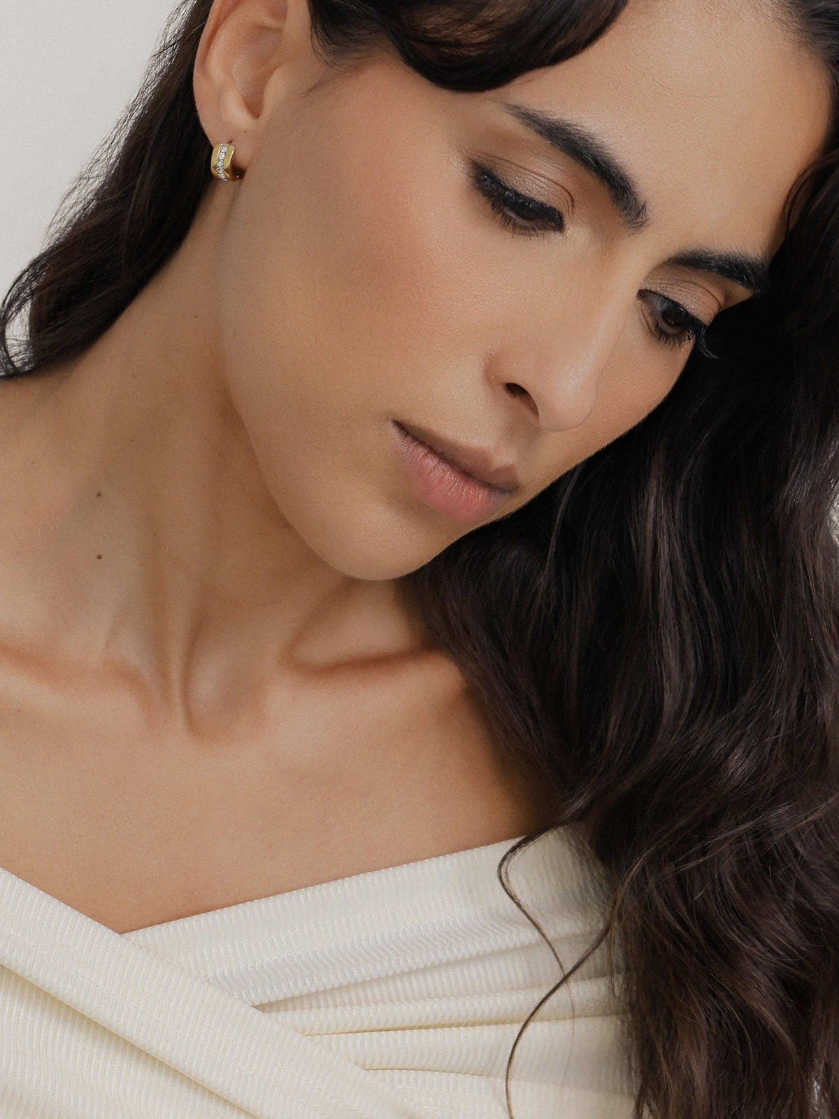 LeClaire CZ Hoop Earrings