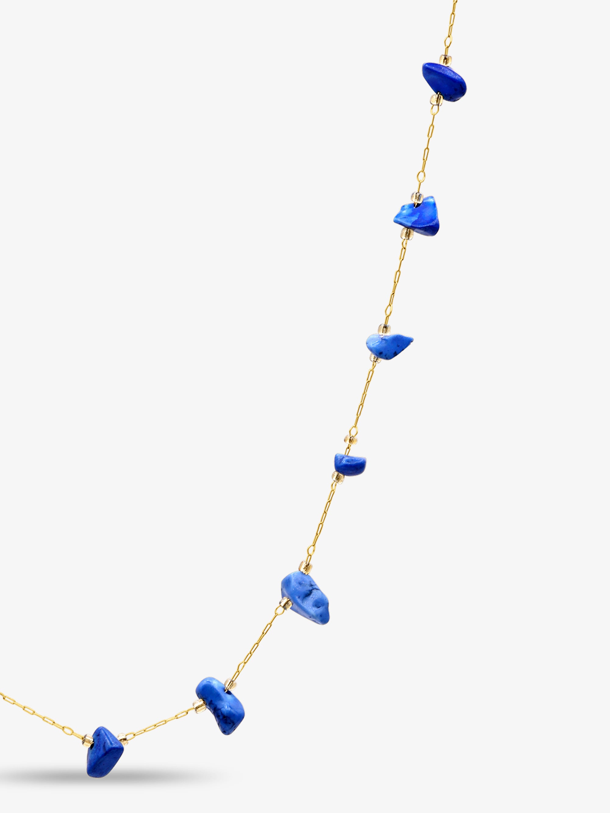 Natural Blue Stone Necklace
