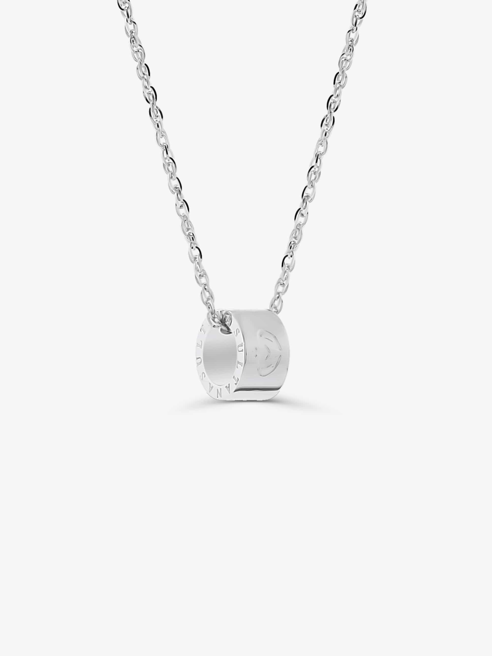 Sultana-Malta NECKLACES 3.tone Pendant with Basic Links Chain Silver