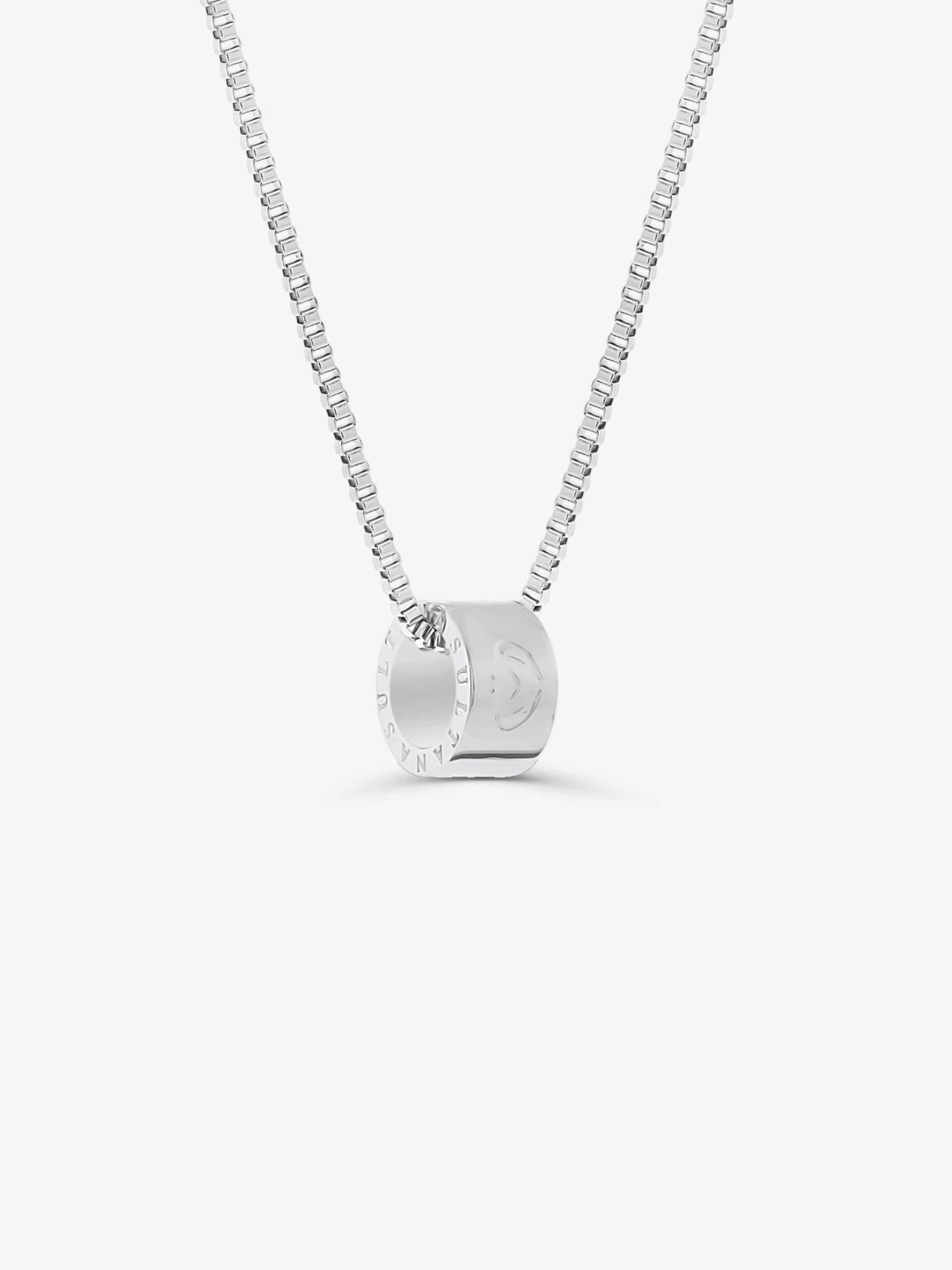 Sultana-Malta NECKLACES 3.tone Pendant with Box Chain Silver