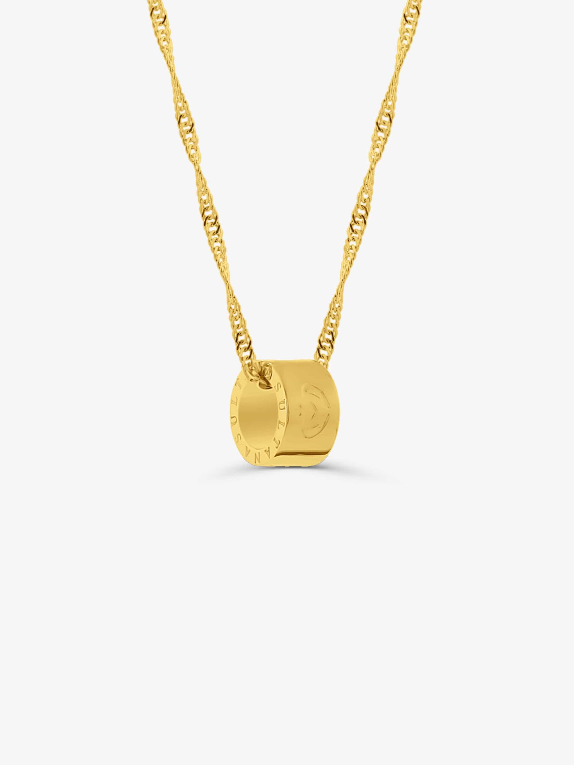 Sultana-Malta NECKLACES 3.tone Pendant with Twisted Chain