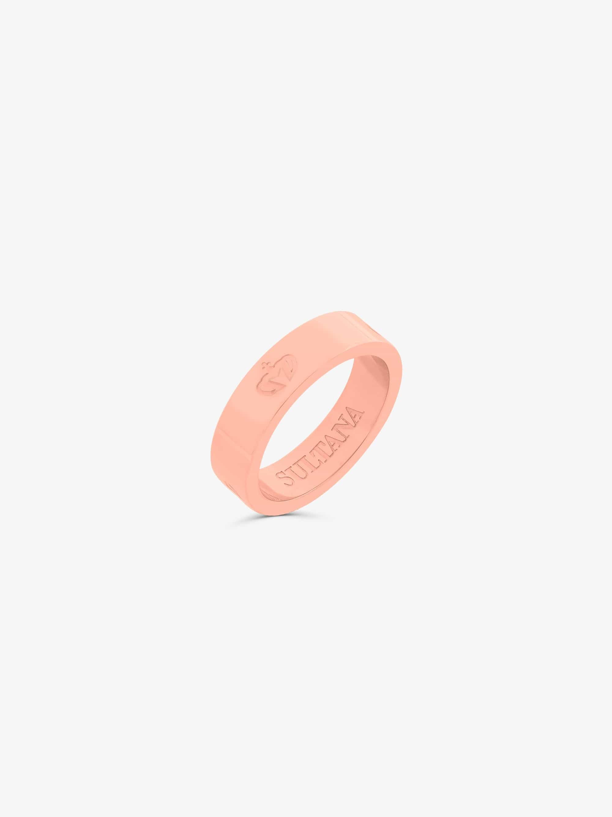 Sultana-Malta RINGS 3.tone Ring 6mm Rose Gold