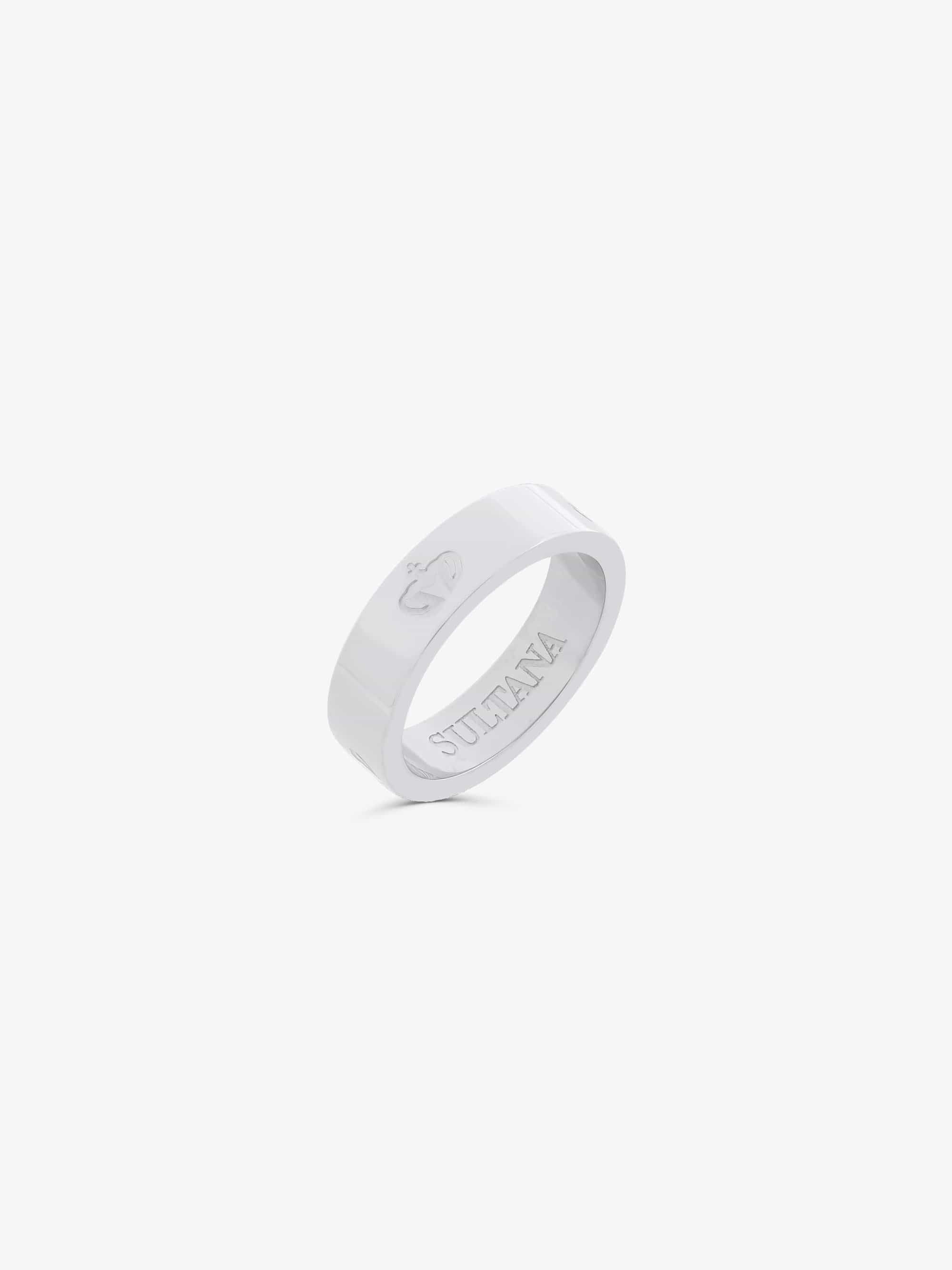 Sultana-Malta RINGS 3.tone Ring 6mm Silver