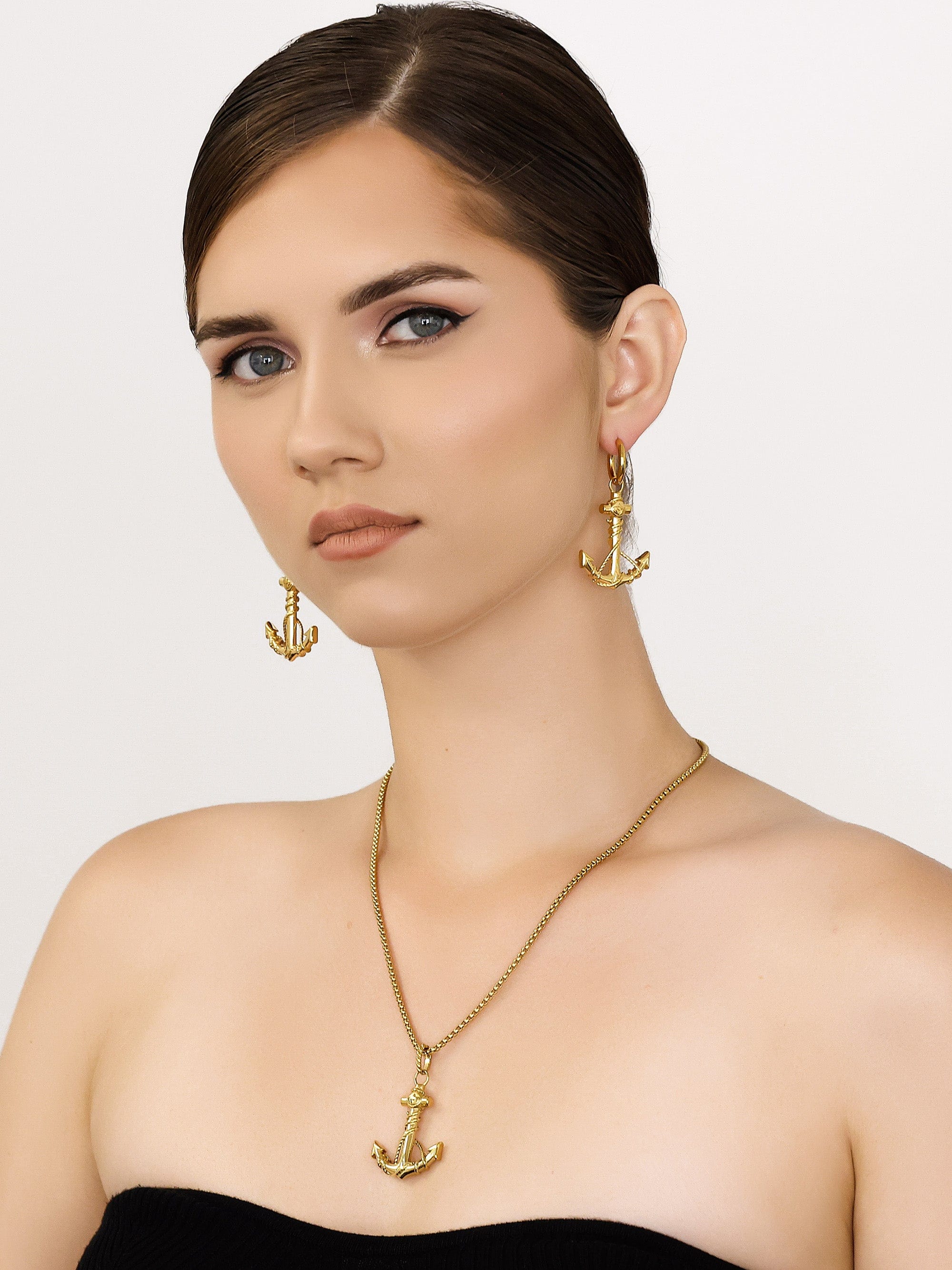 Sultana-Malta EARRINGS Anchor Hoops