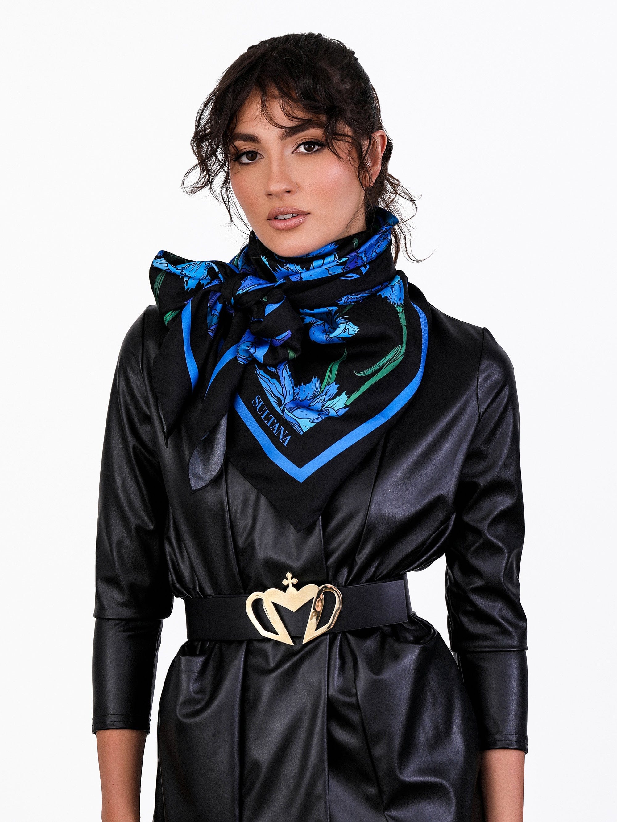 Sultana-Malta SCARVES Carnation Silk Scarf