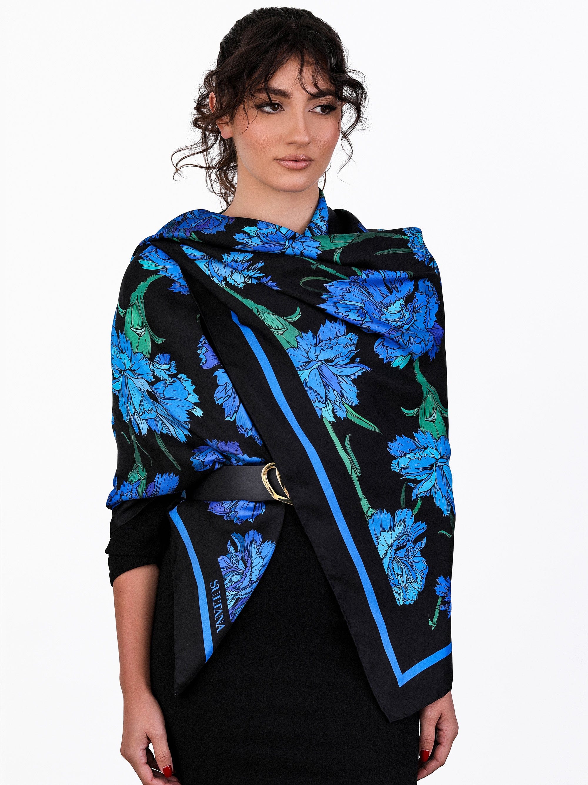 Sultana-Malta SCARVES Carnation Silk Scarf