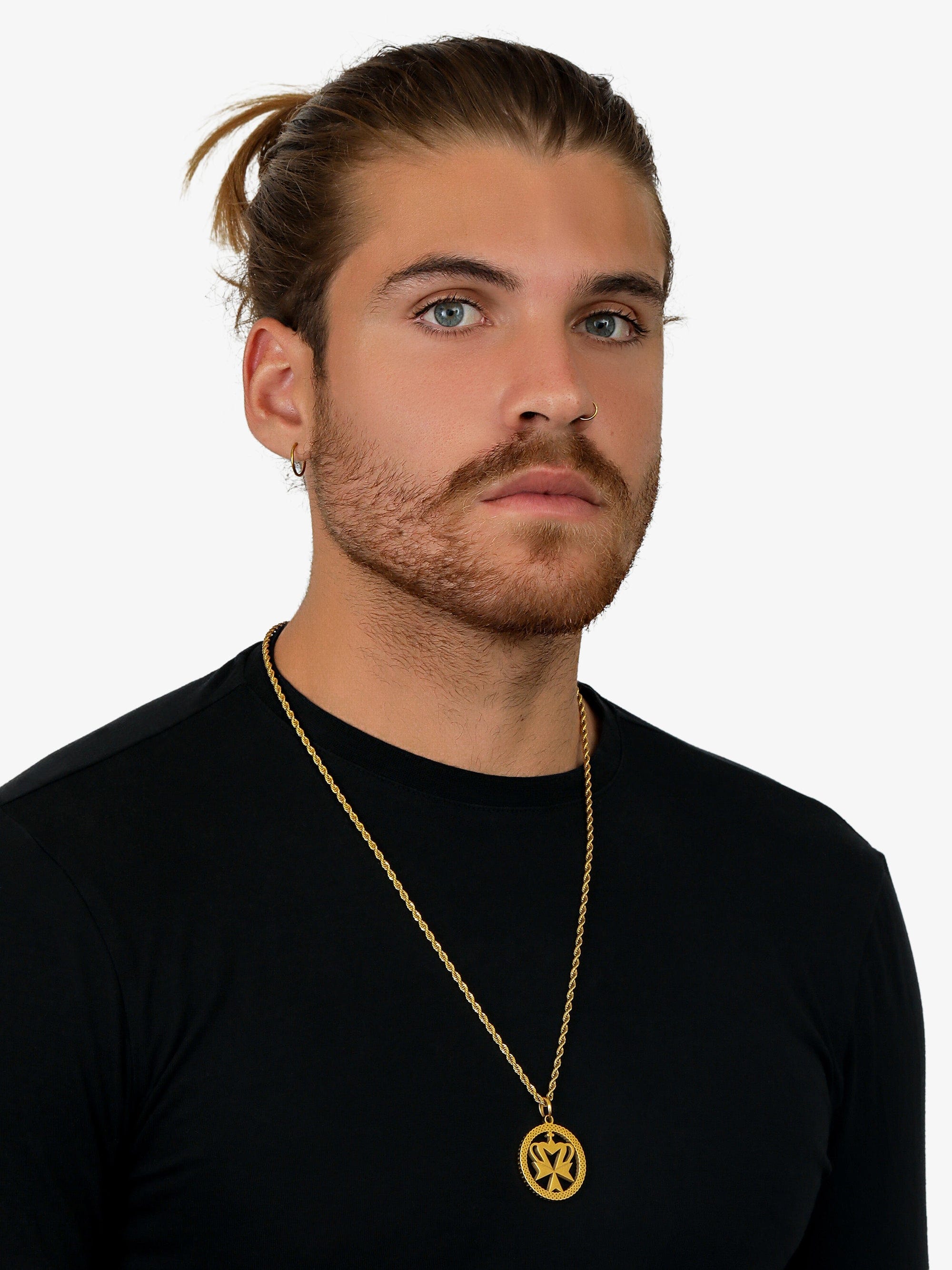 Sultana-Malta PENDANT Crown Cross Hoop Pendant