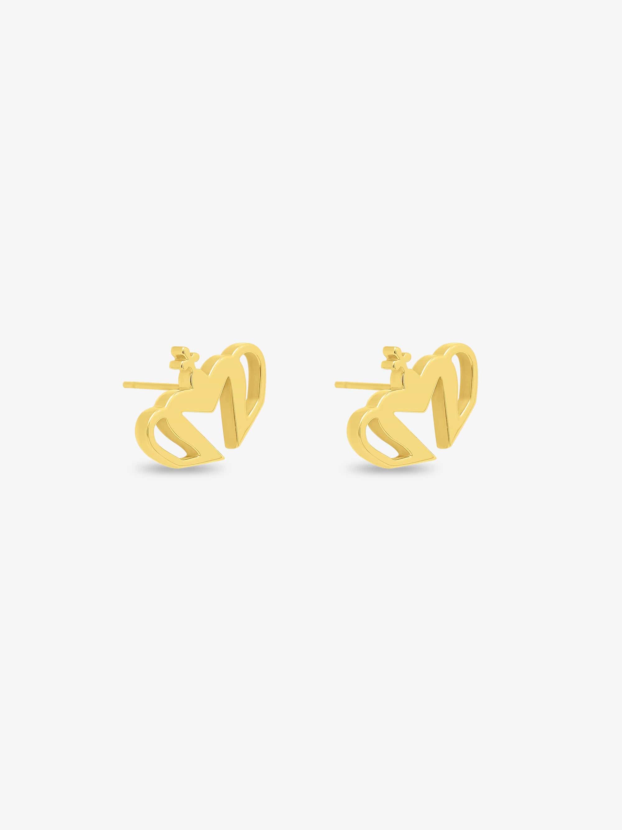 Sultana-Malta EARRINGS Crown Large Stud Earrings