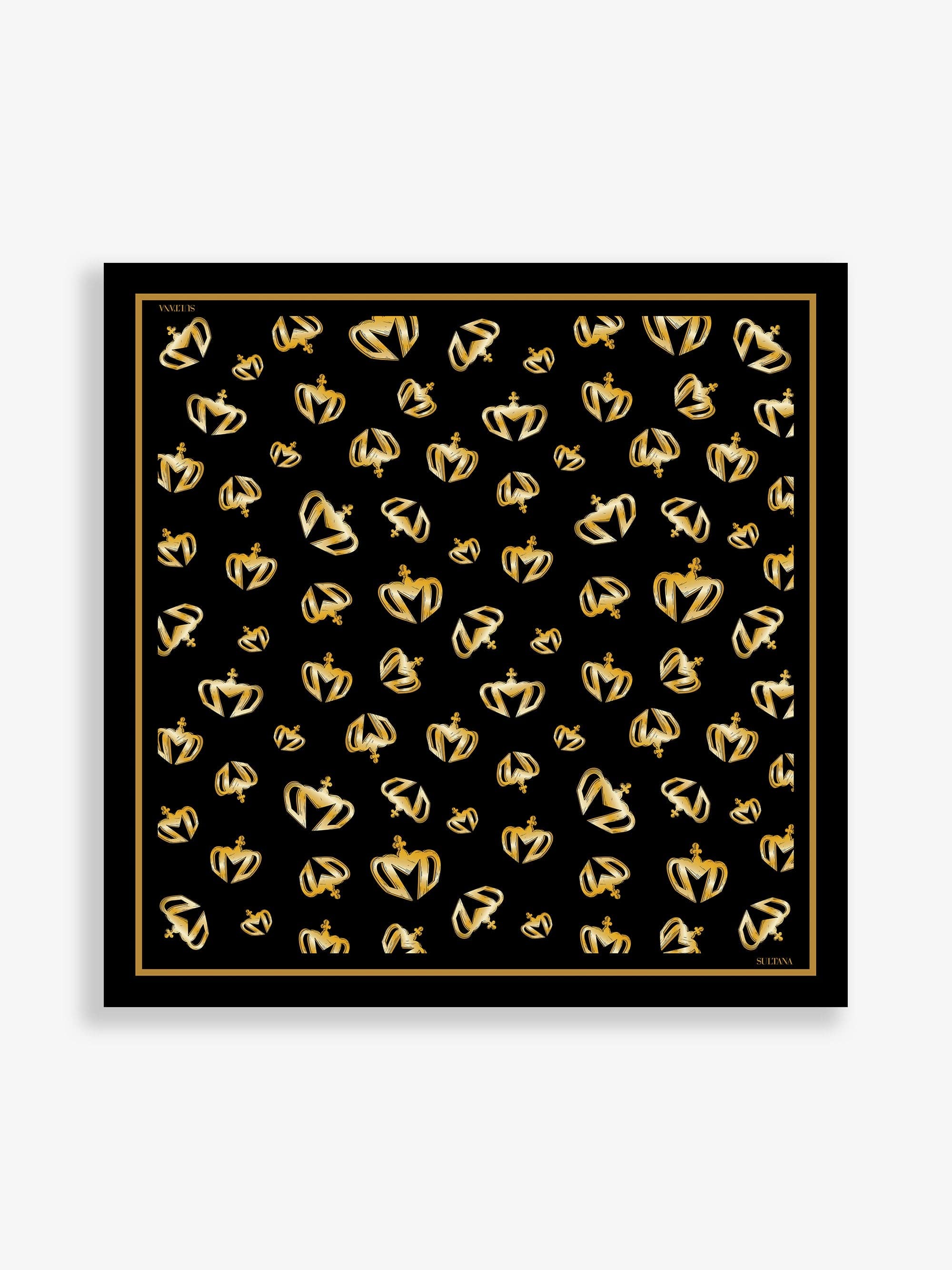 Sultana-Malta SCARVES Crown Silk Scarf