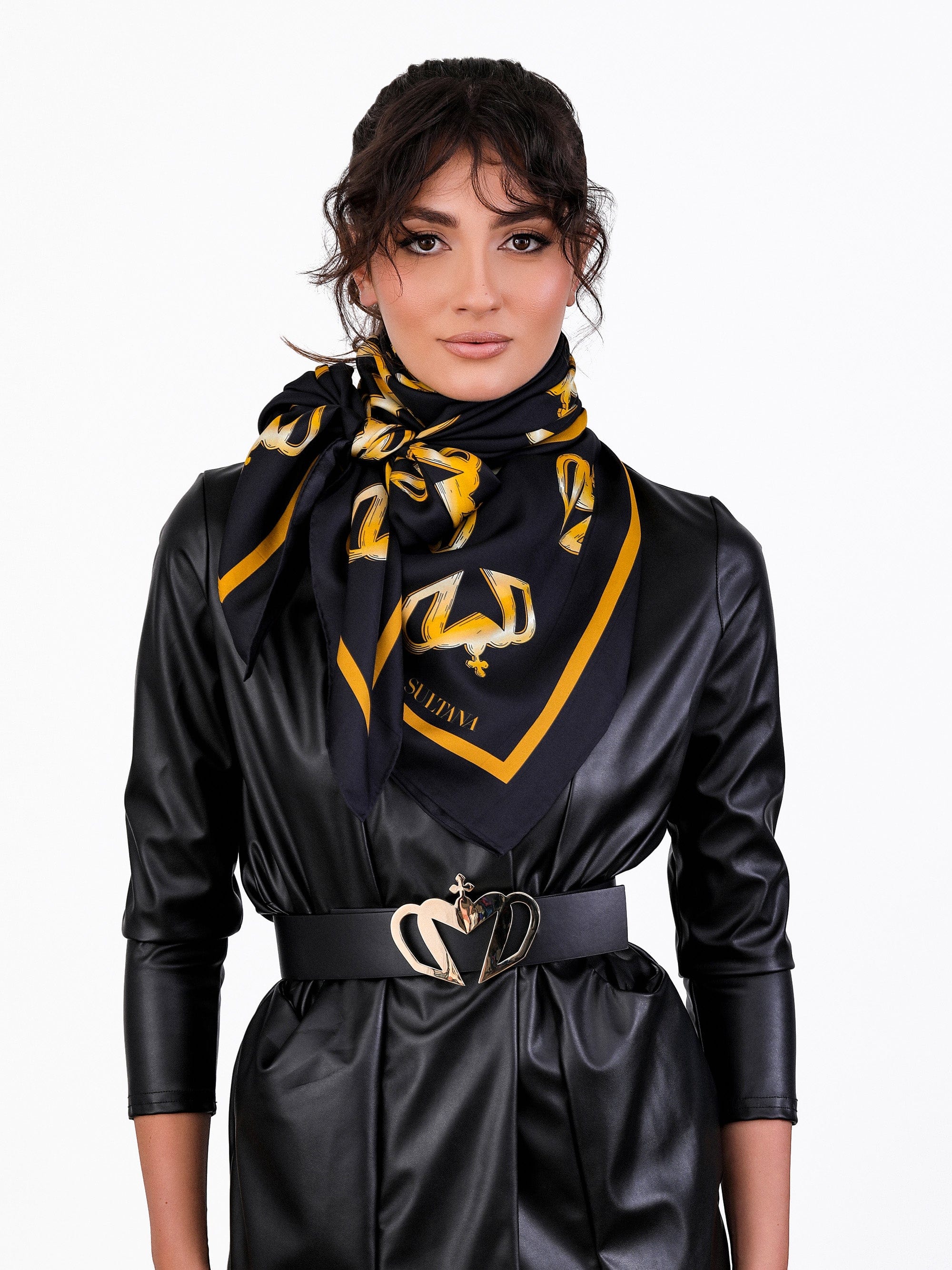 Sultana-Malta SCARVES Crown Silk Scarf