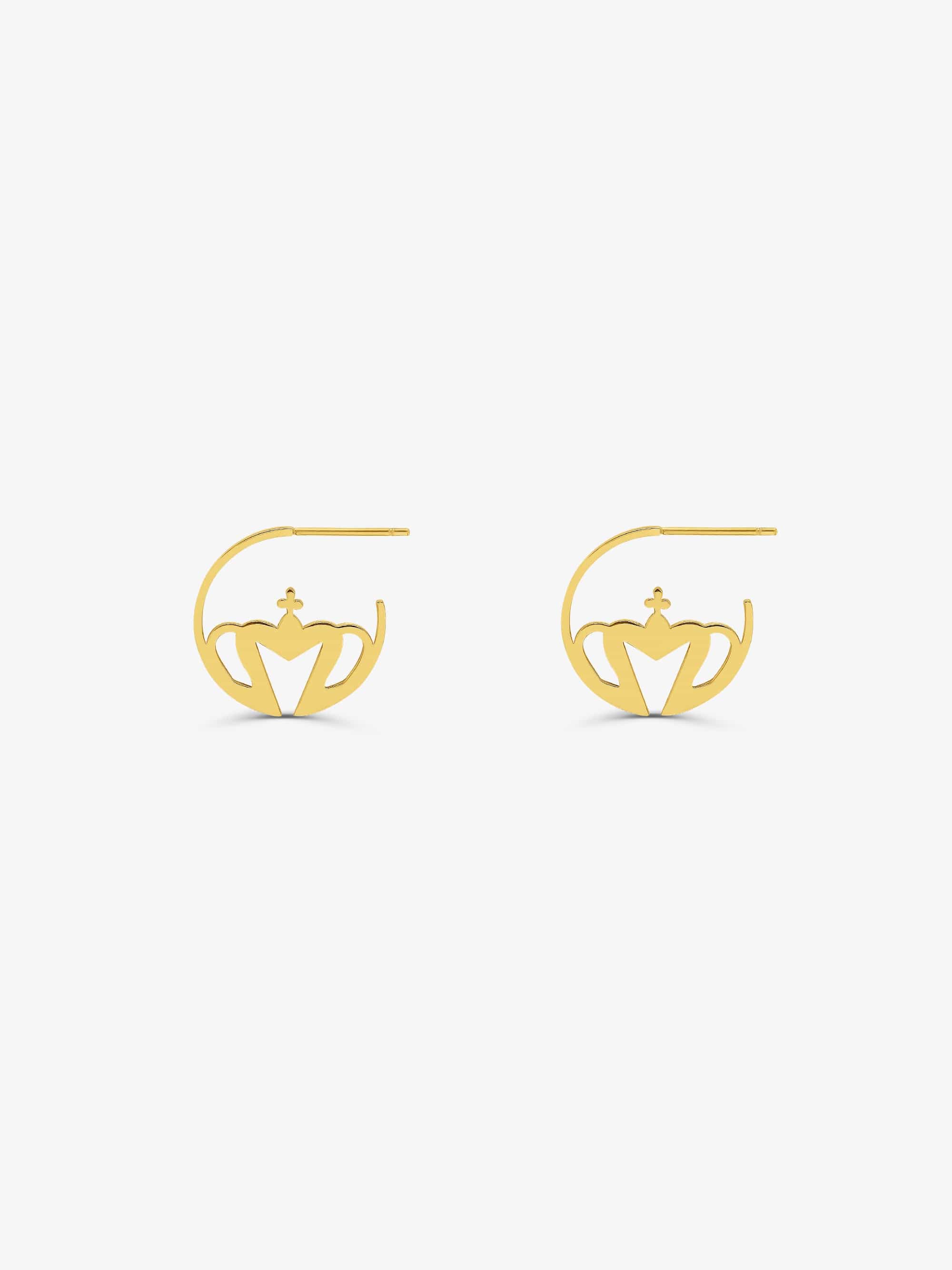 Sultana-Malta EARRINGS Crown X-Small Hoop Earrings
