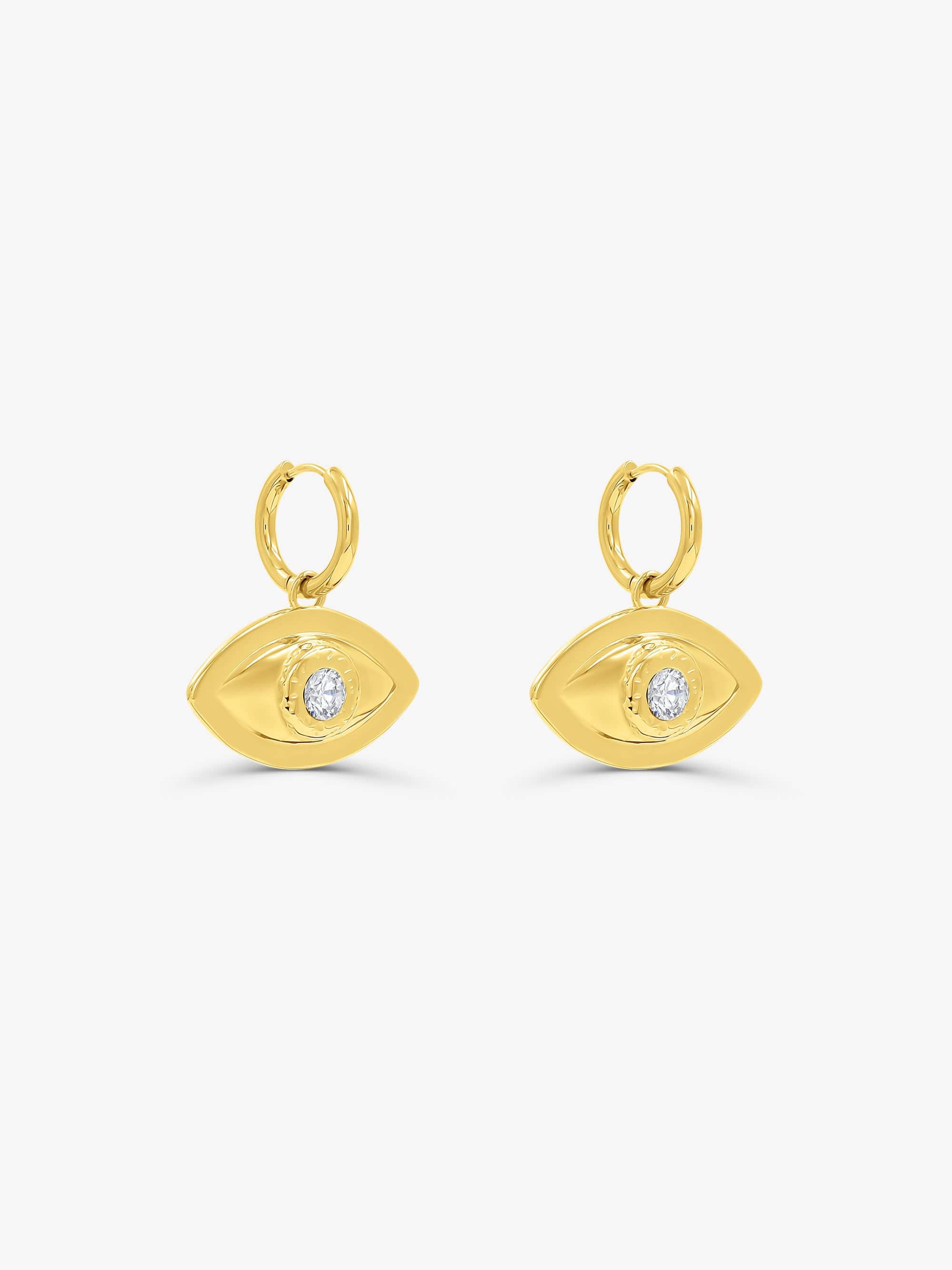 Sultana-Malta EARRINGS Evil Eye Hoops