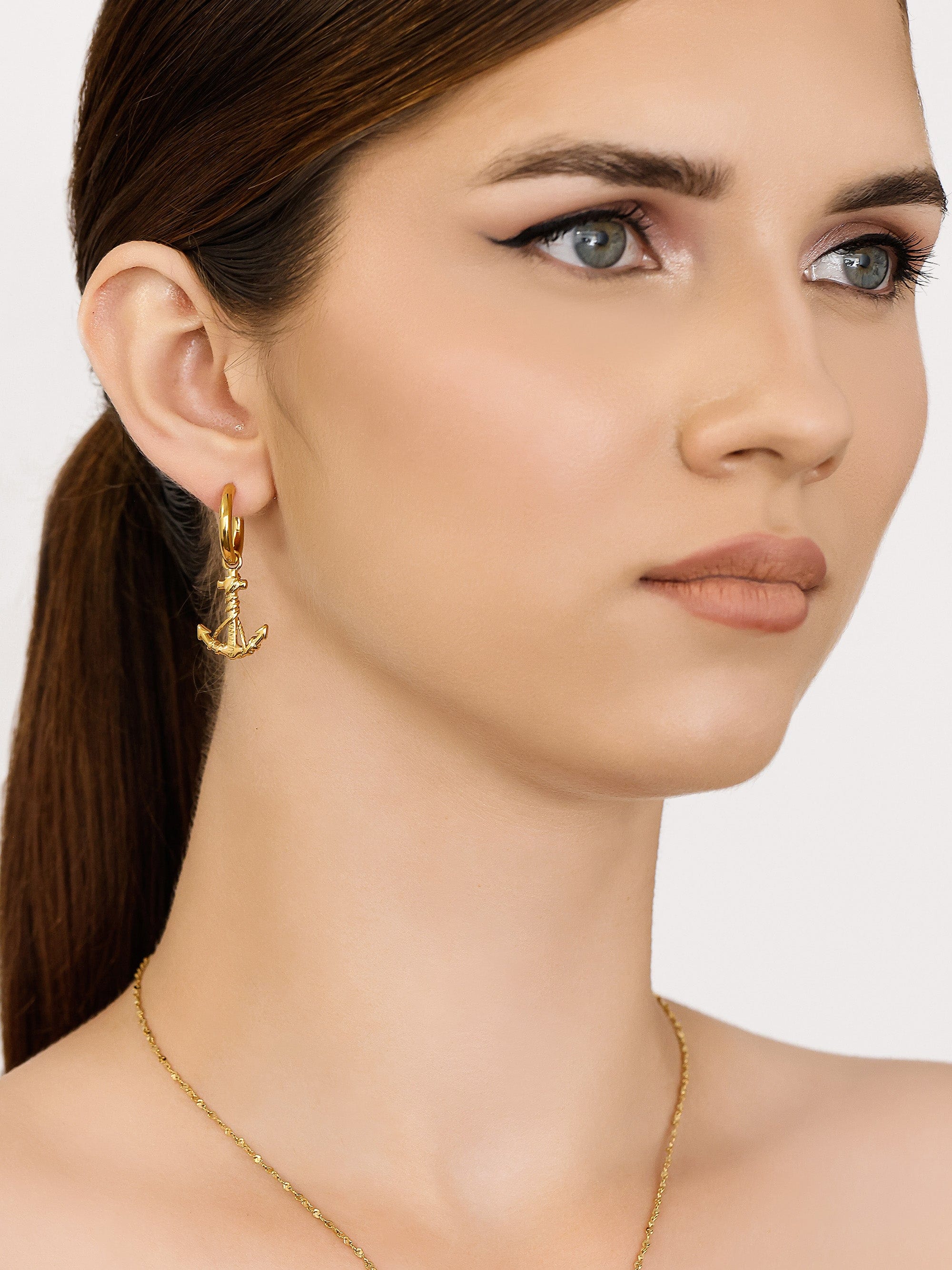 Sultana-Malta EARRINGS Mini Anchor Hoops