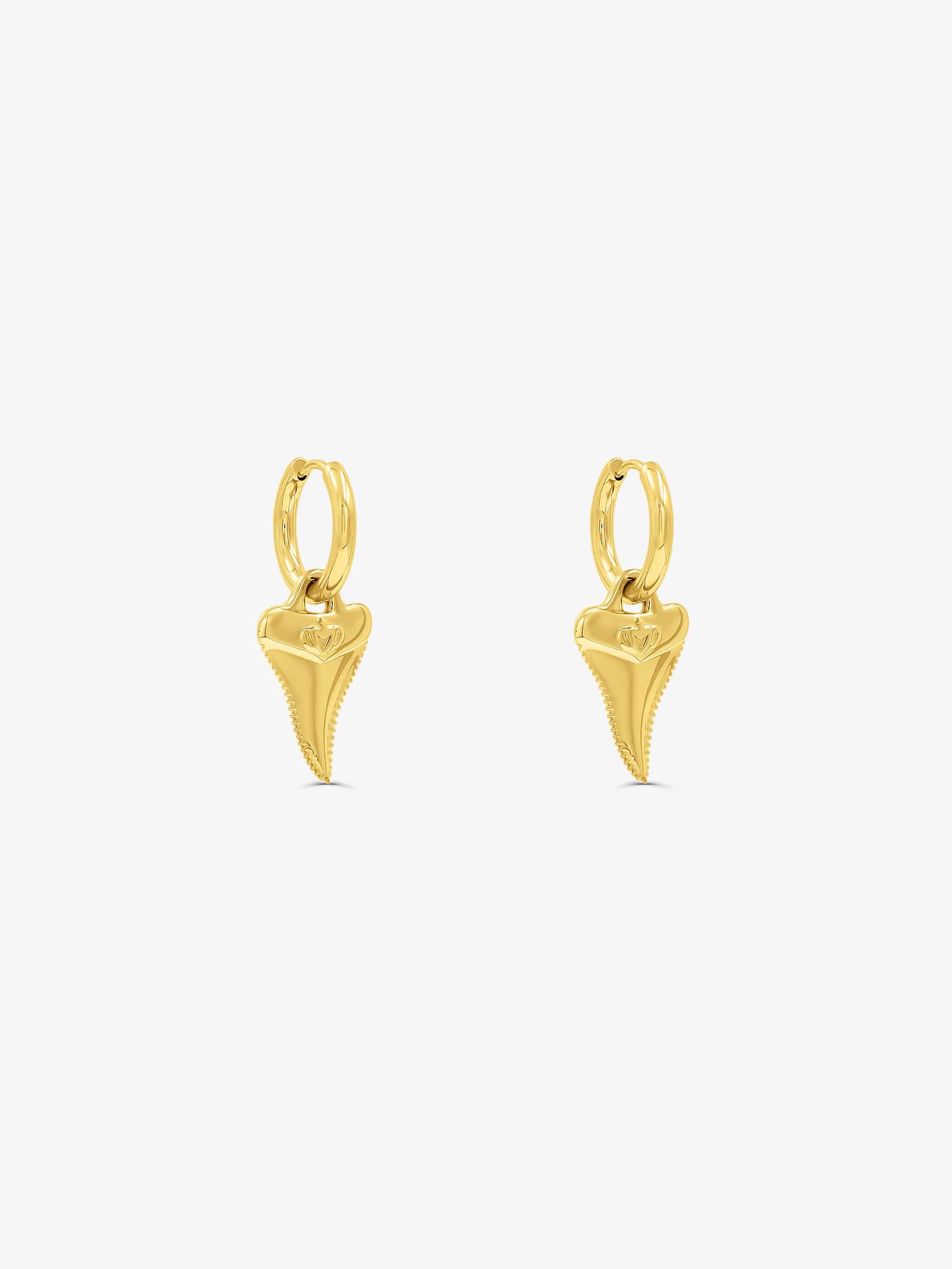 Sultana-Malta EARRINGS Mini Shark Tooth Hoops