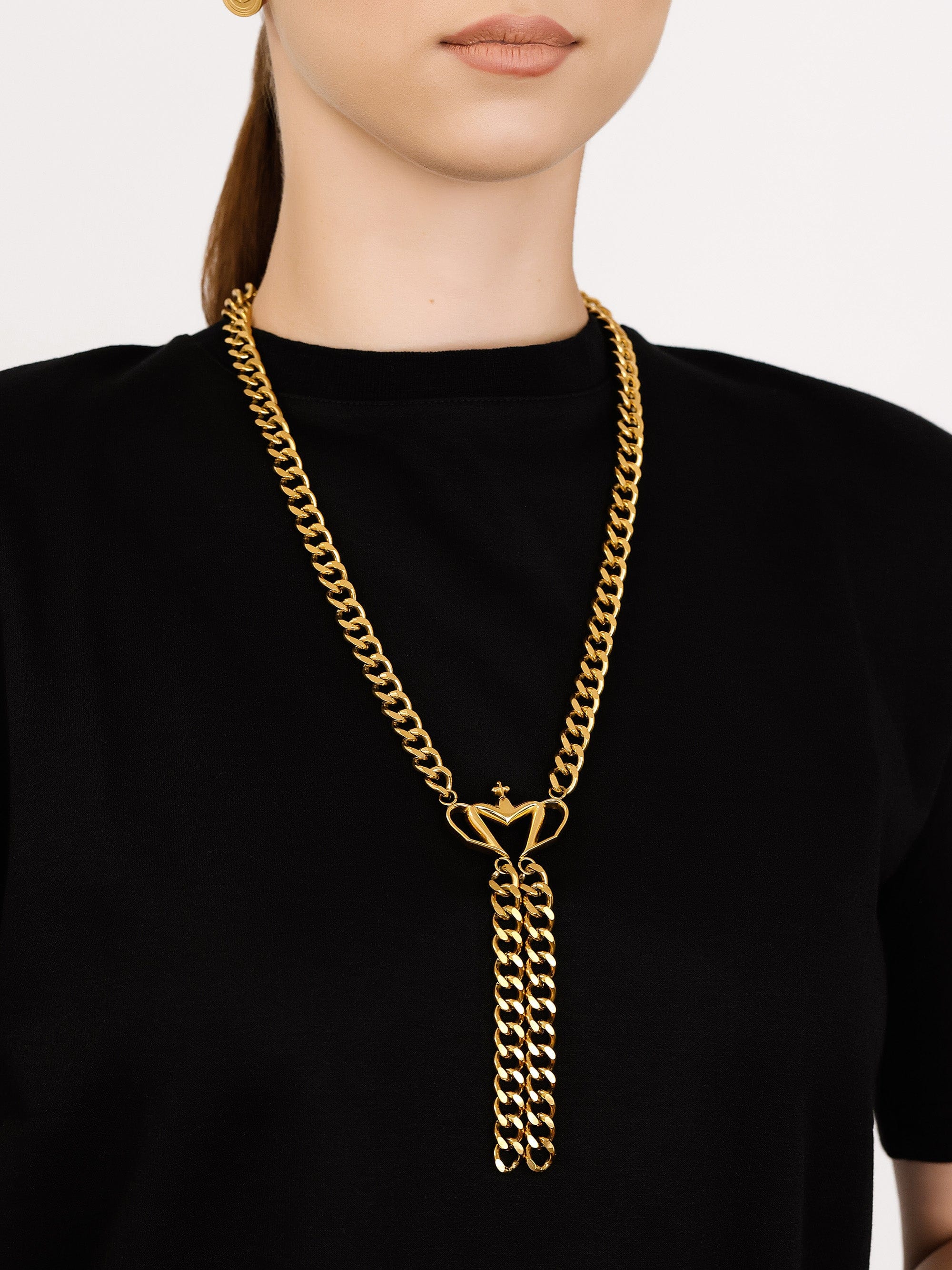 Sultana-Malta CHAINS Tassel Crown Necklace