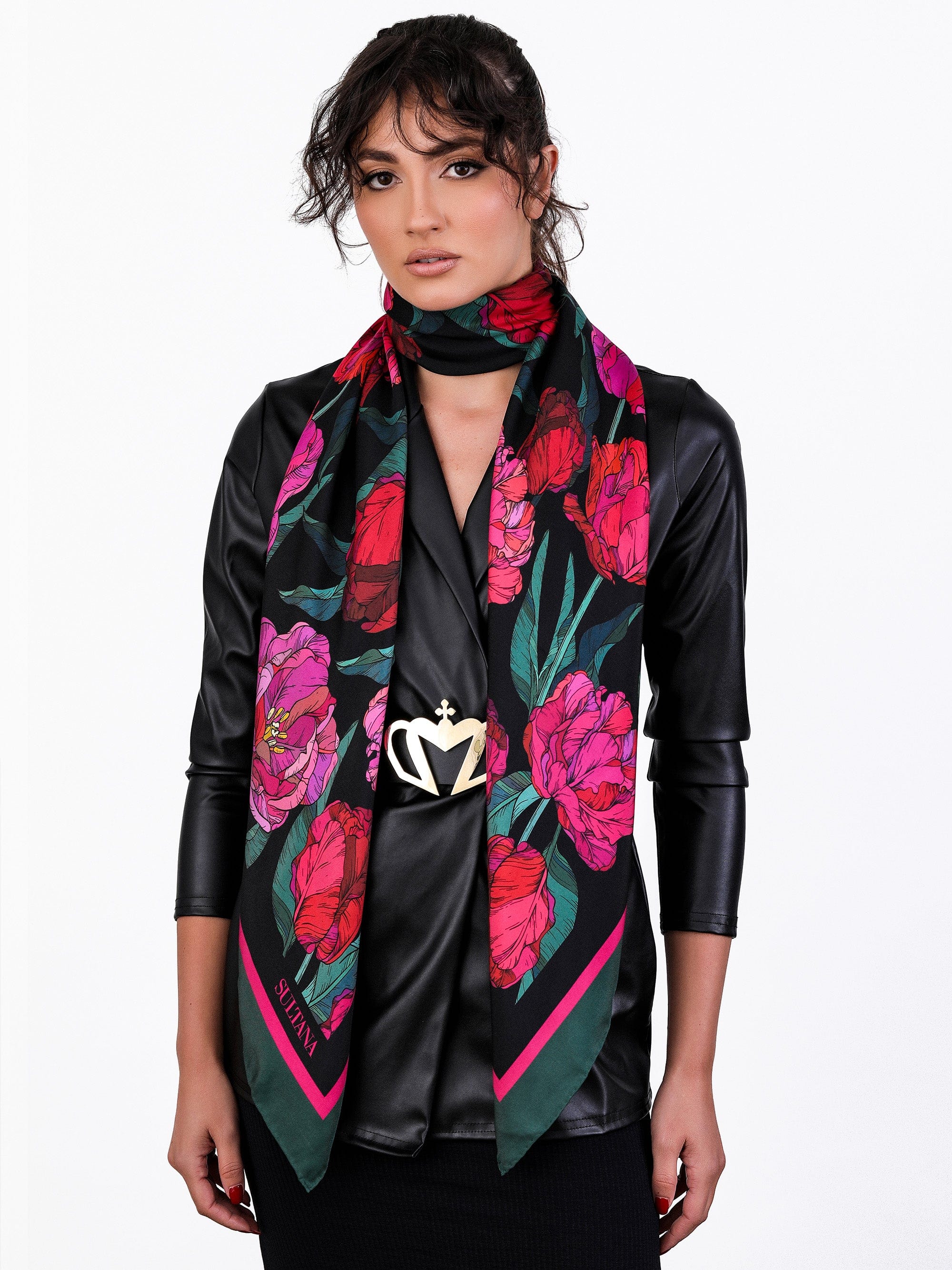 Sultana-Malta SCARVES Tulip Silk Scarf