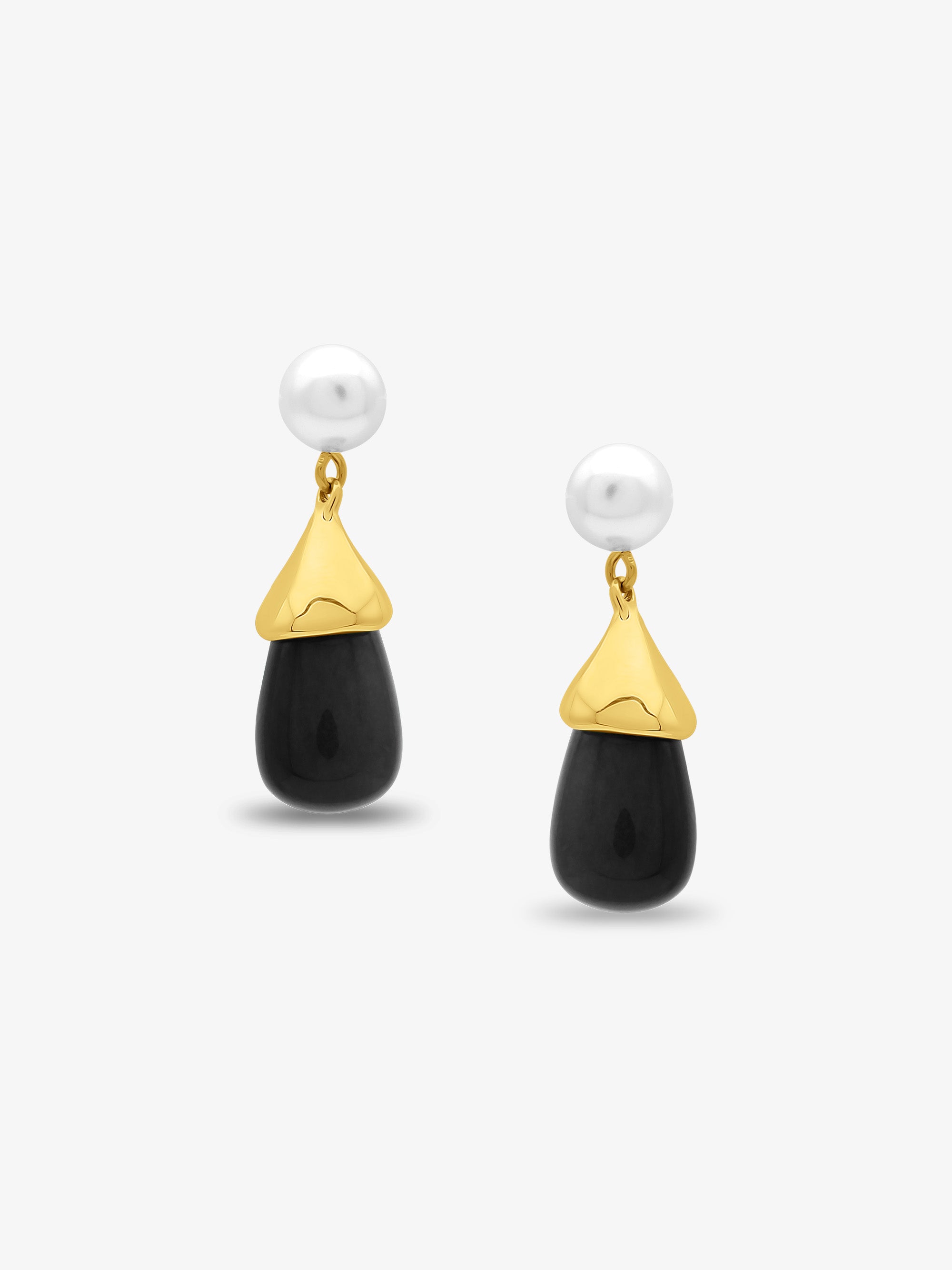 Goa Black Statement Earrings