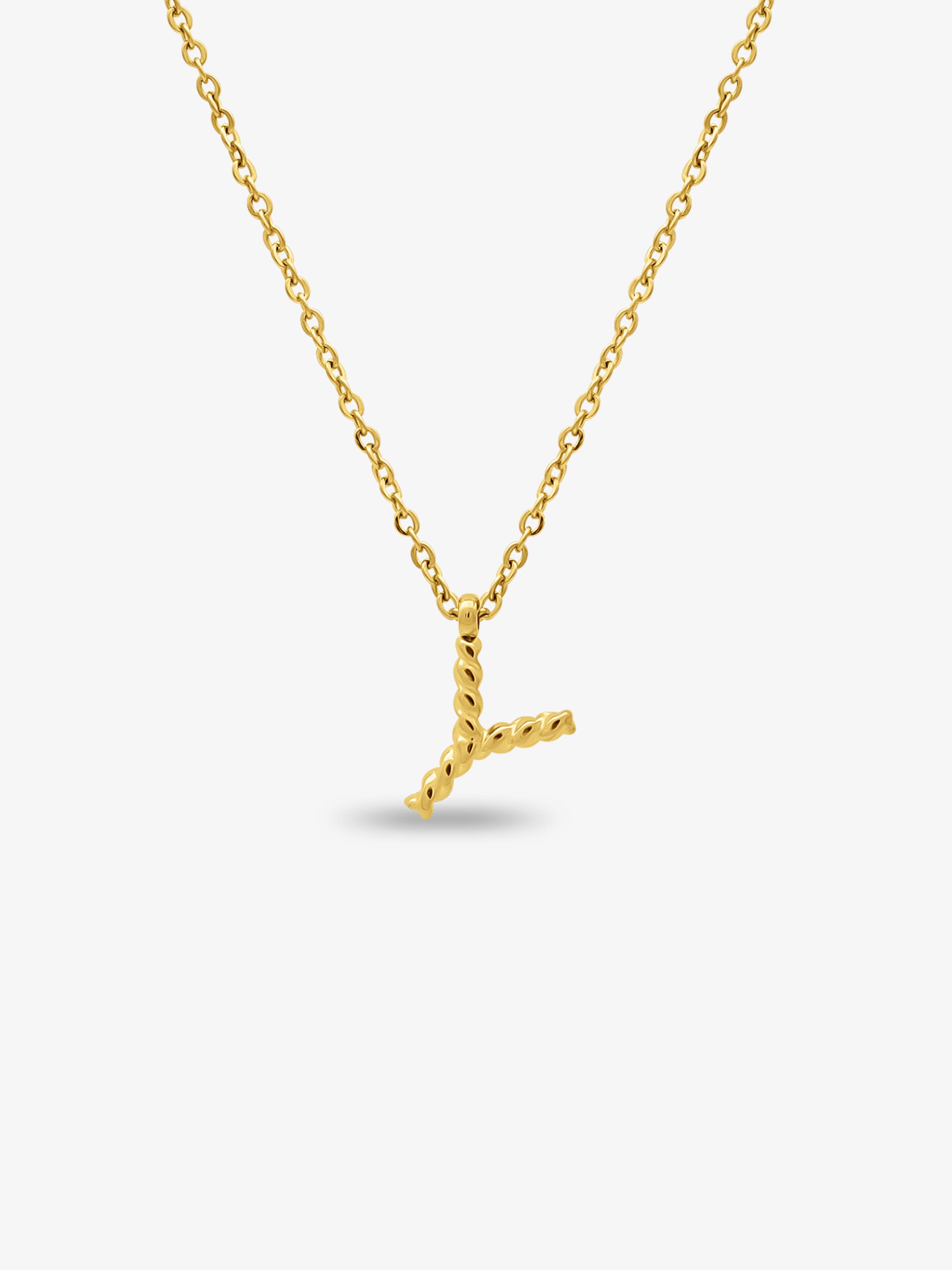 CABLE INITIAL NECKLACE