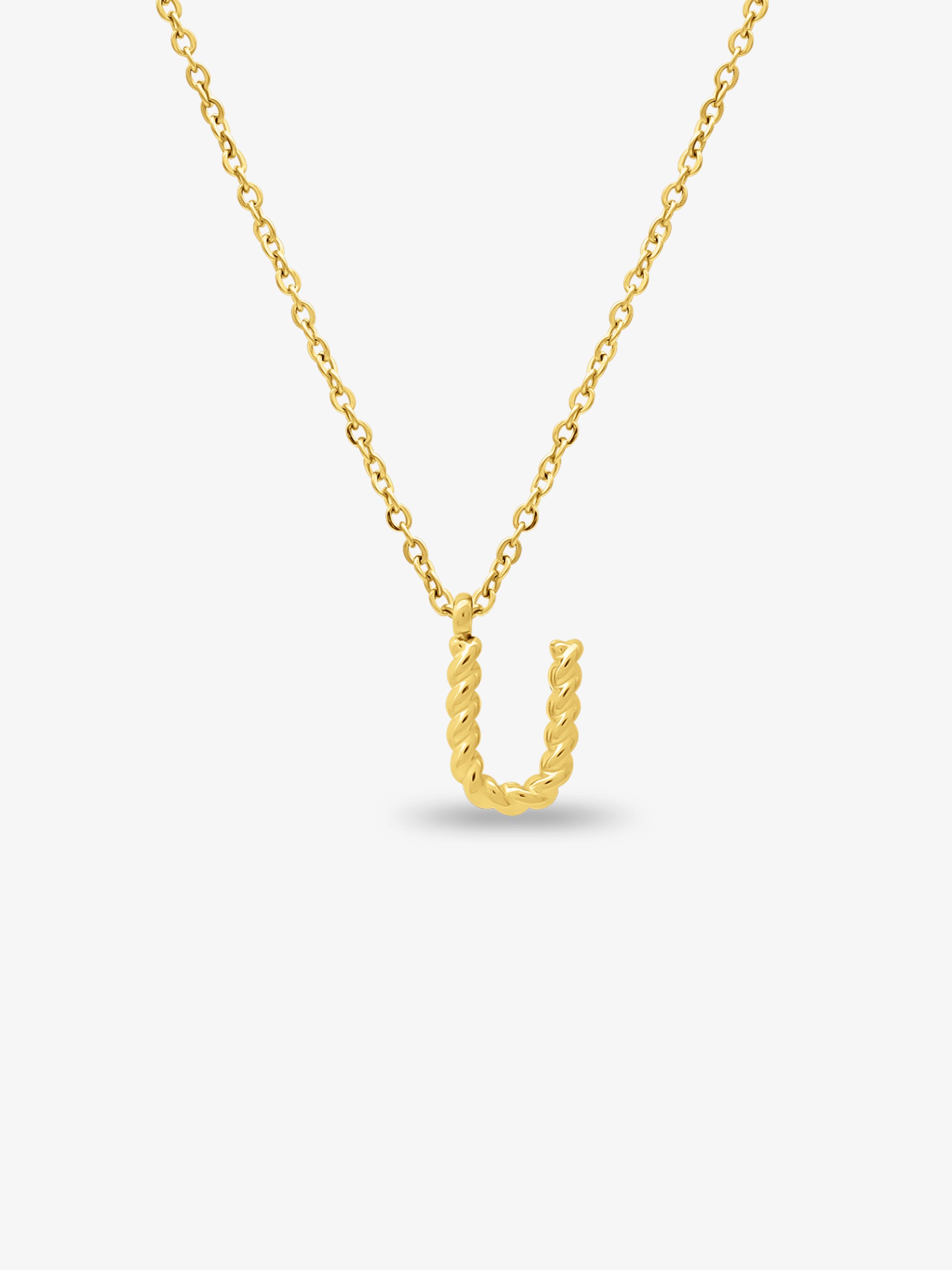 CABLE INITIAL NECKLACE