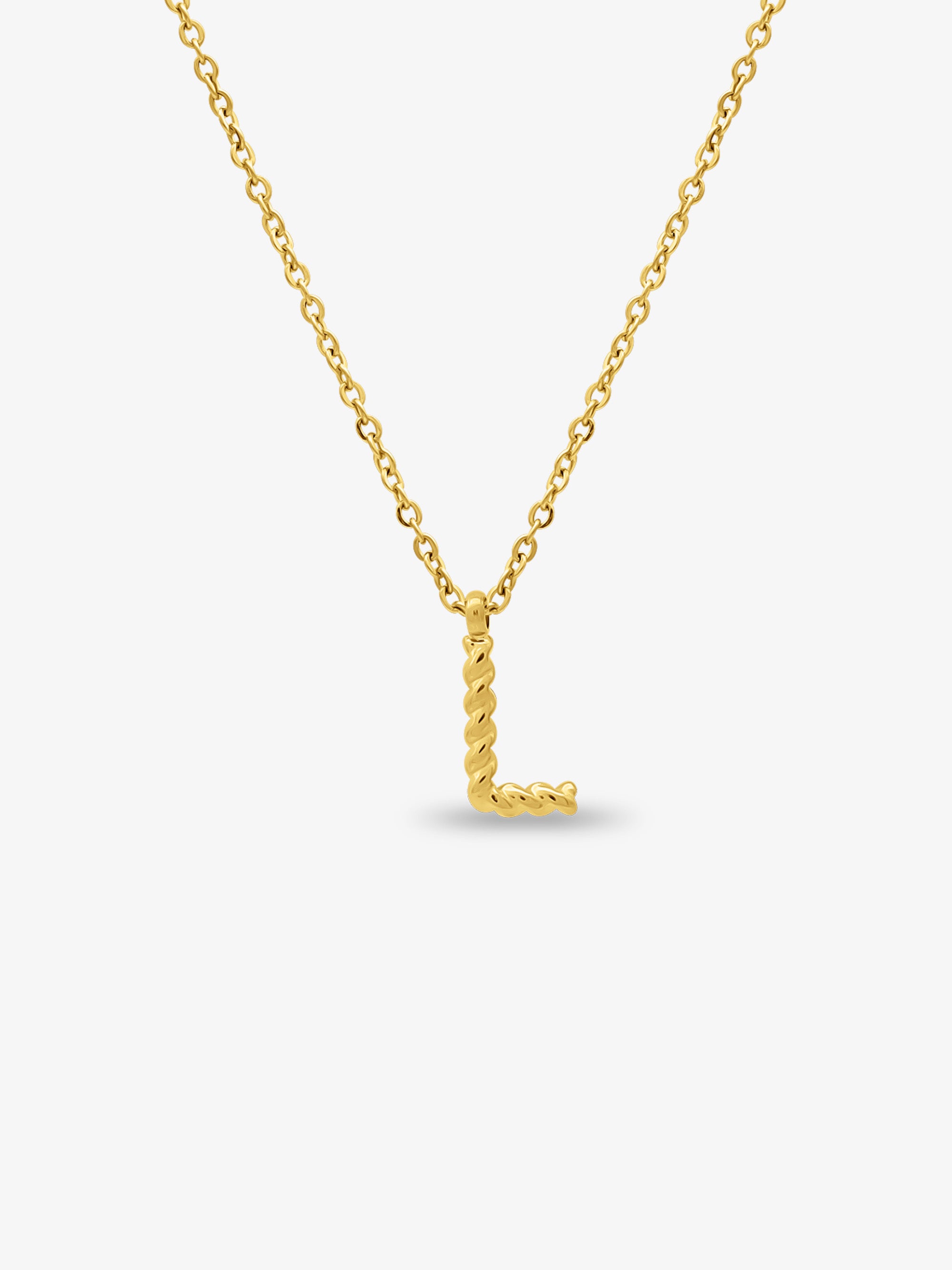 CABLE INITIAL NECKLACE